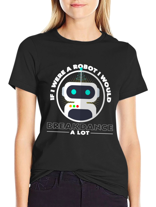 Robot Breakdance Graphic T-Shirt - Fun & Unique!