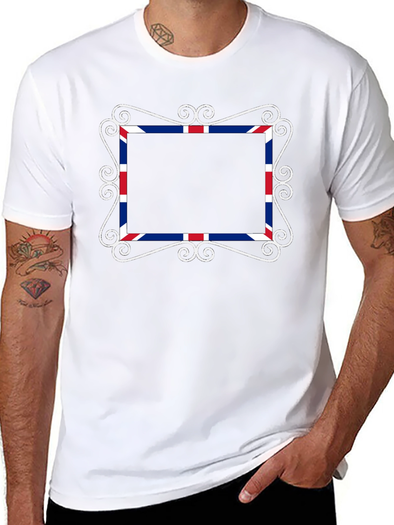 Union Jack Frame Black T-Shirt