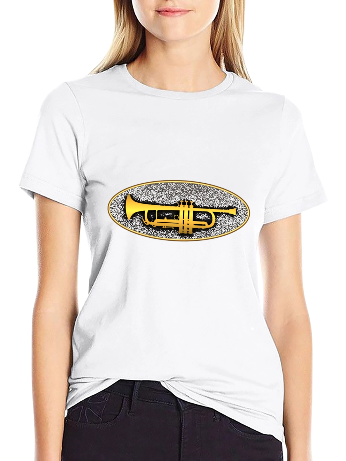 Trumpet Graphic Black T-Shirt