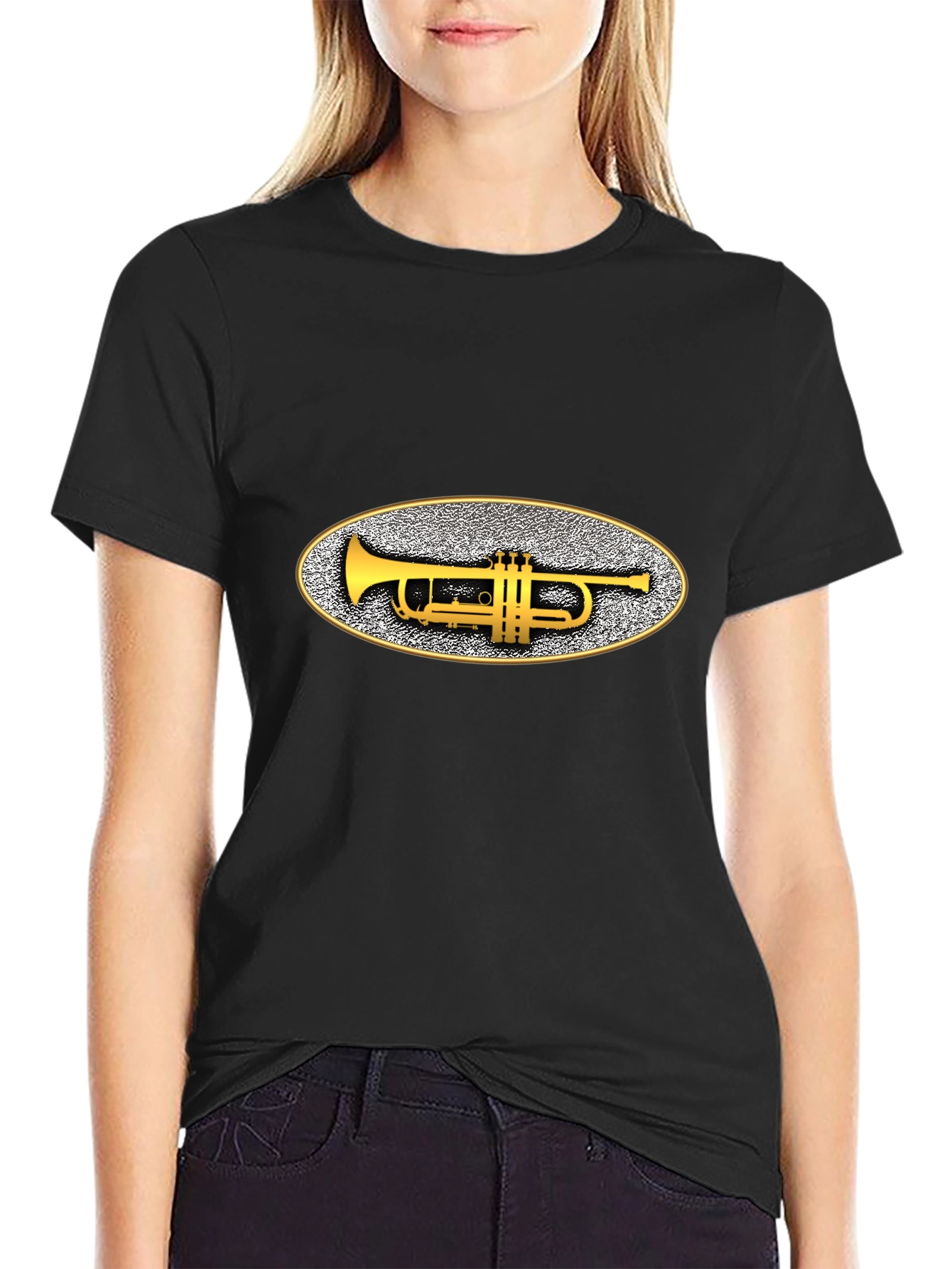 Trumpet Graphic Black T-Shirt