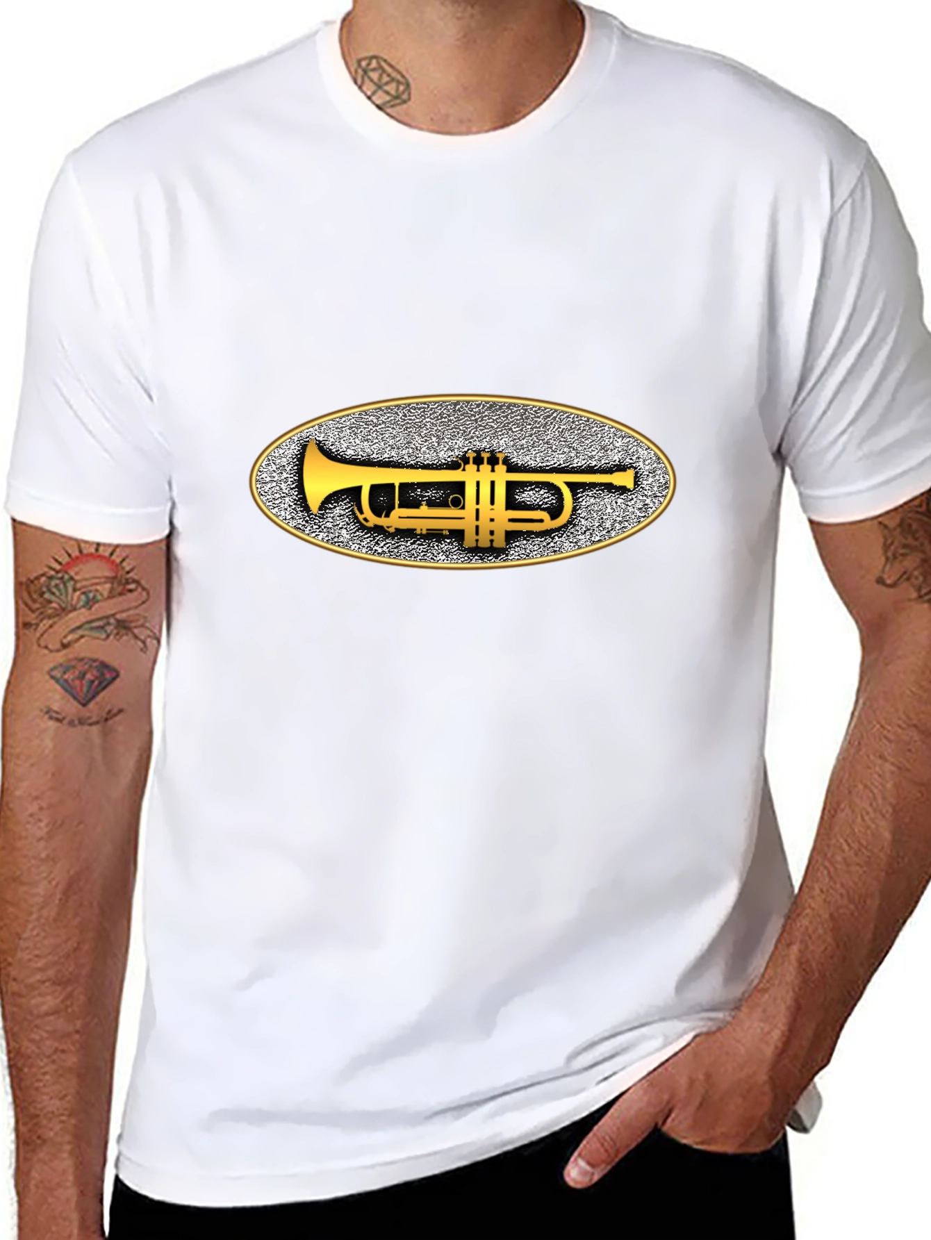 Trumpet Graphic Black T-Shirt