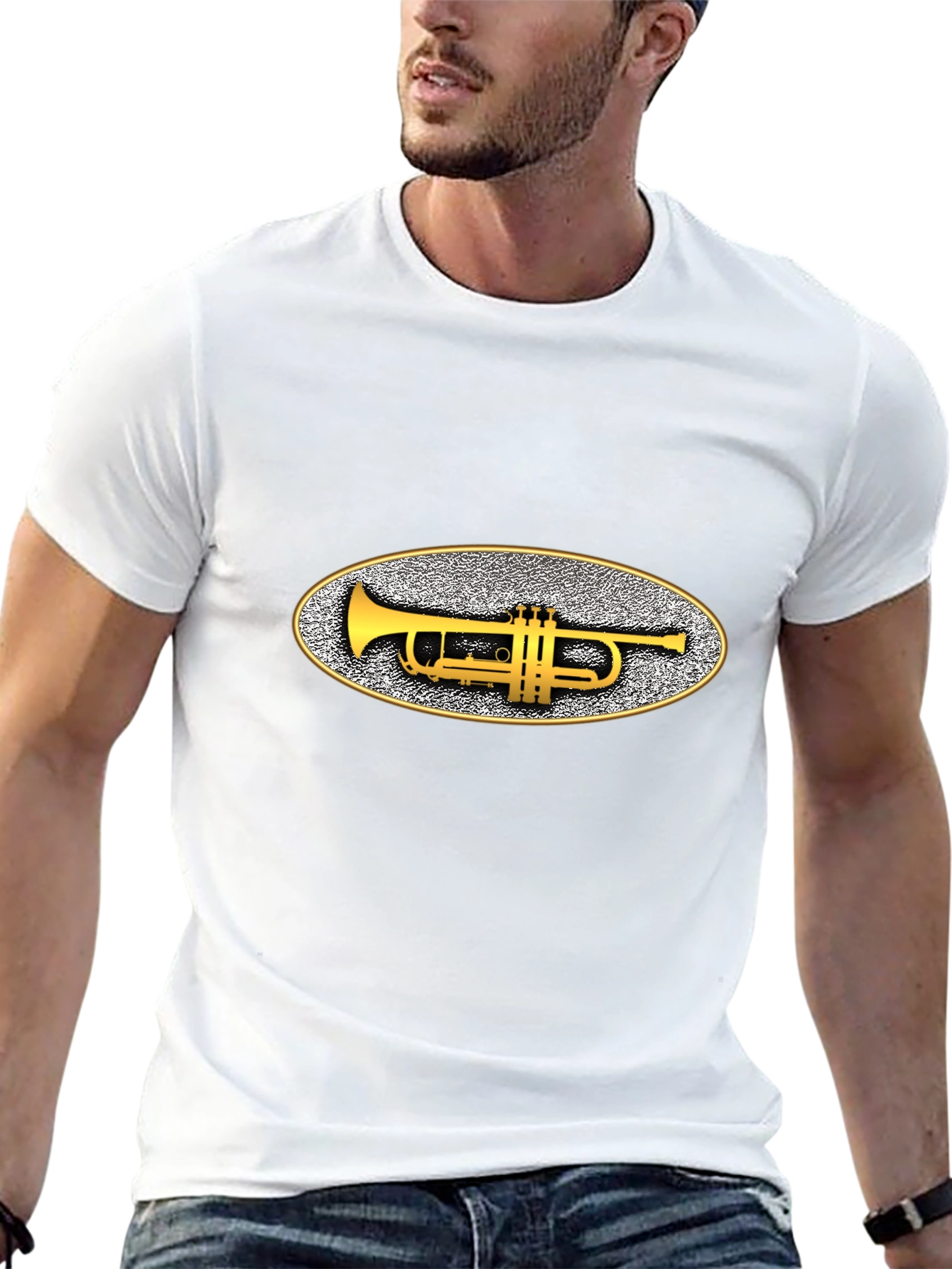 Trumpet Graphic Black T-Shirt
