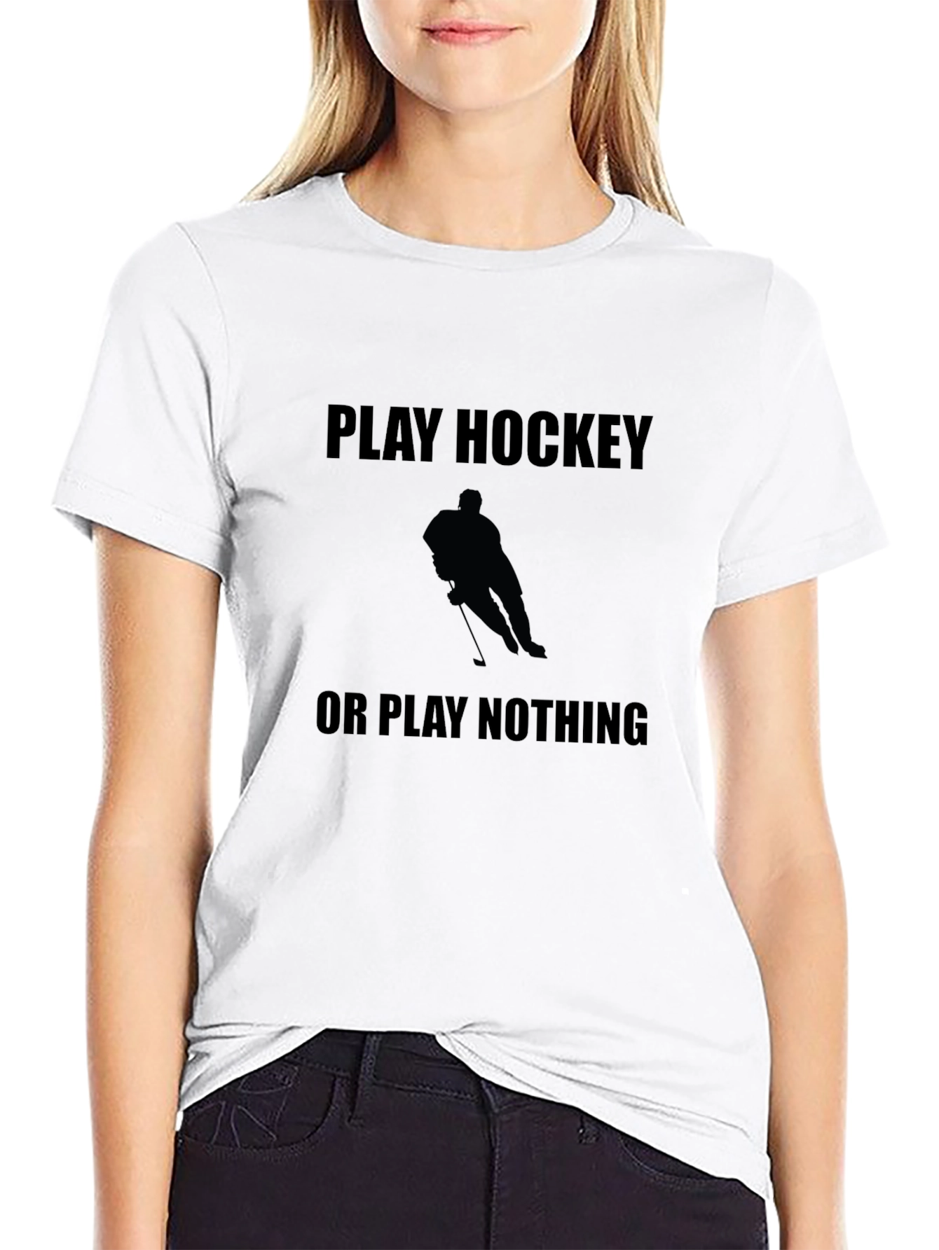 Play Hockey or Play Nothing Graphic Tee
