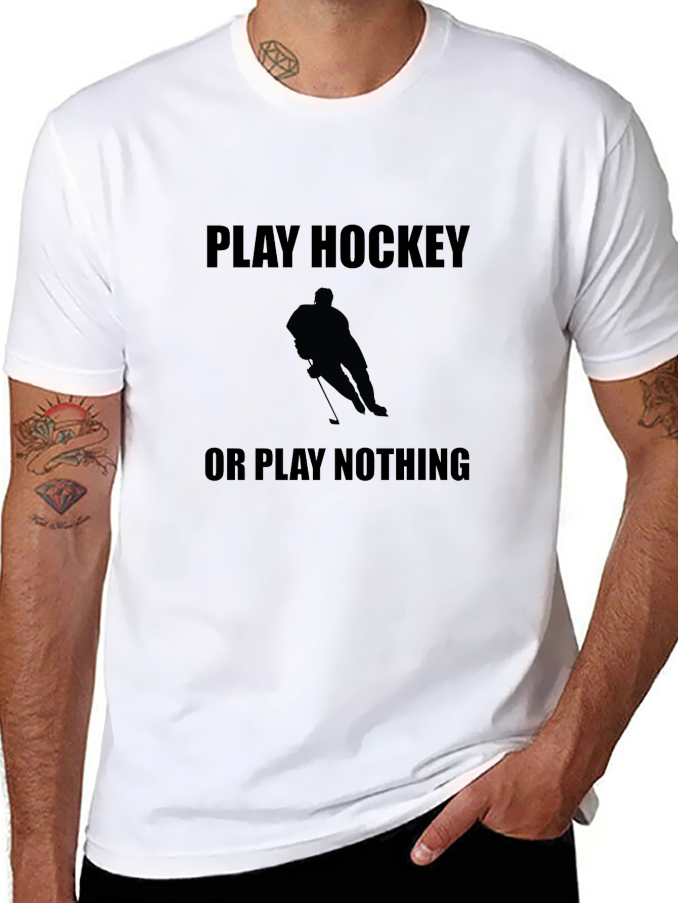 Play Hockey or Play Nothing Graphic Tee