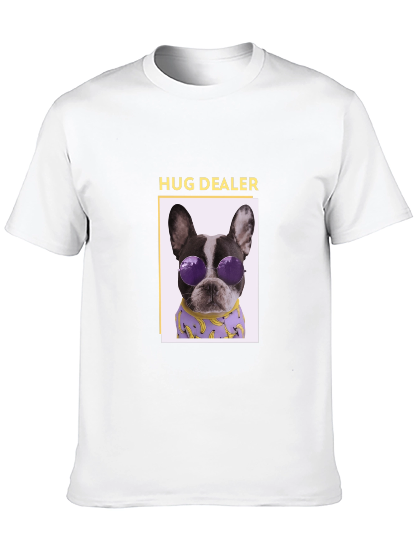 Hug Dealer Dog Graphic Tee - Black