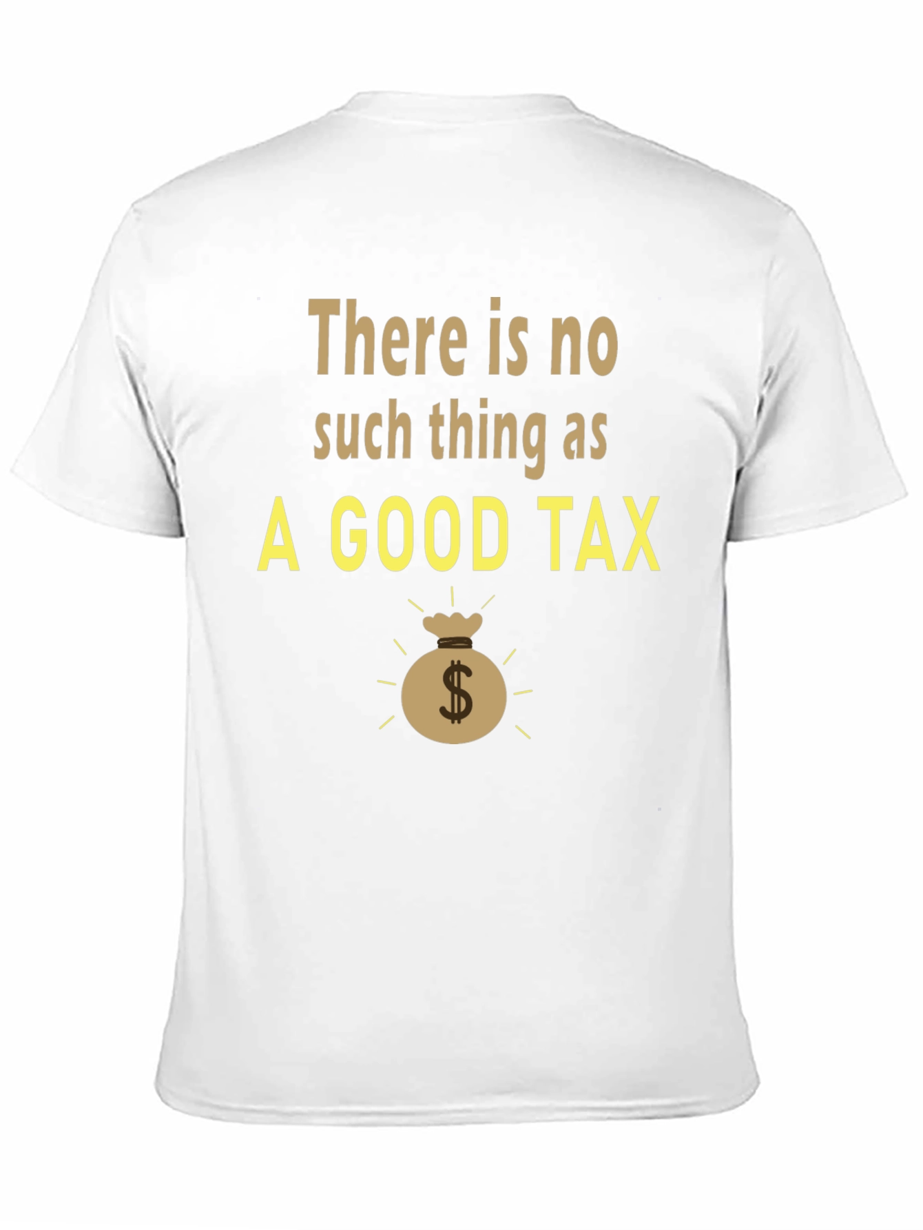No Good Tax Mens Black Graphic Tee