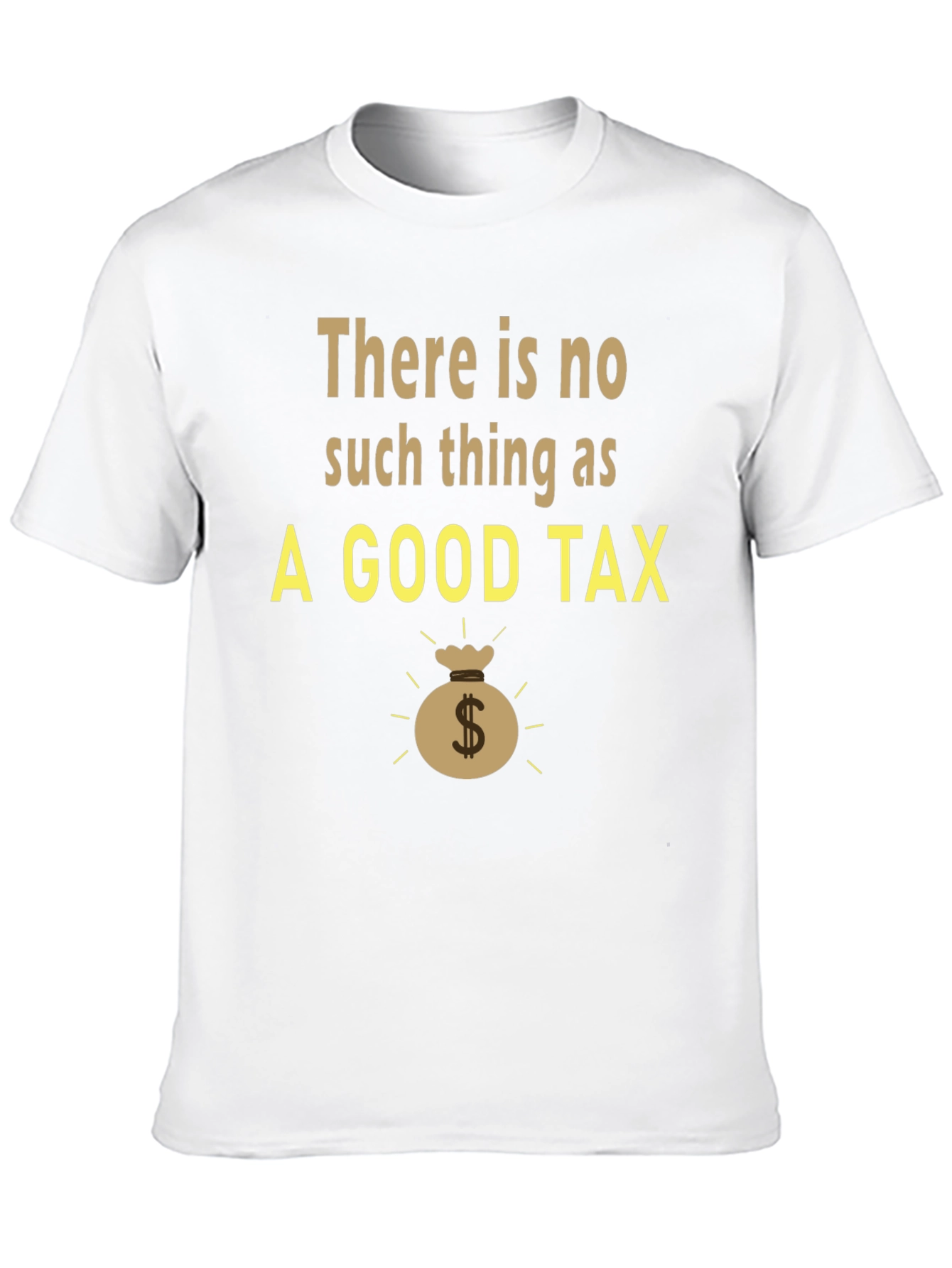 No Good Tax Mens Black Graphic Tee