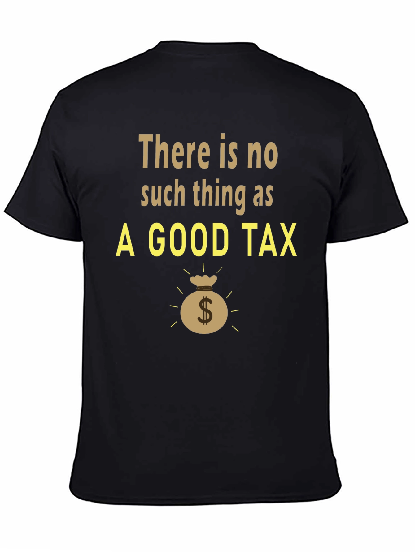 No Good Tax Mens Black Graphic Tee