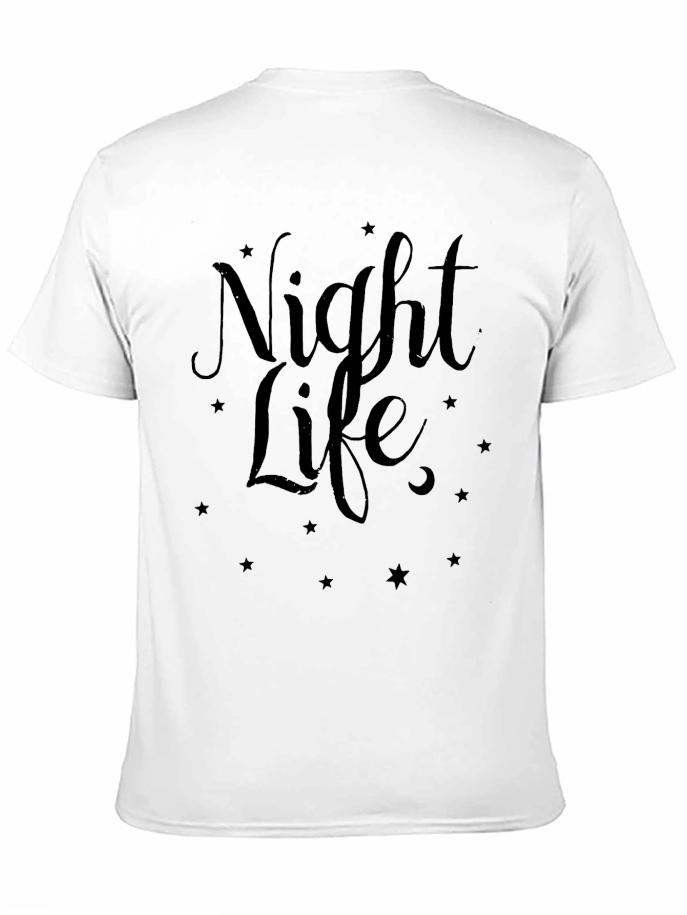 Night Life Graphic Tee - Stylish Mens Black T-Shirt