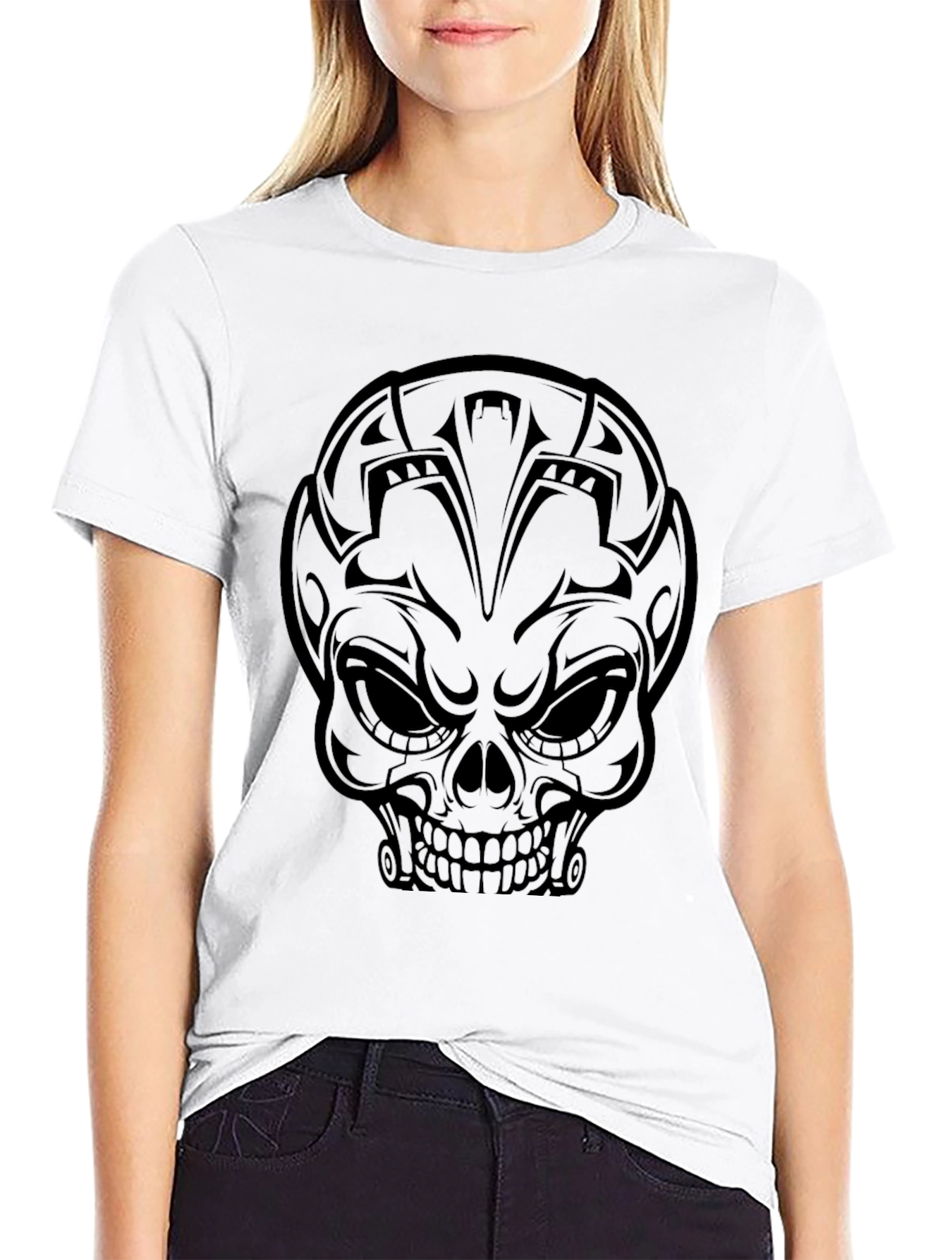 Skull Graphic Black T-Shirt for Men