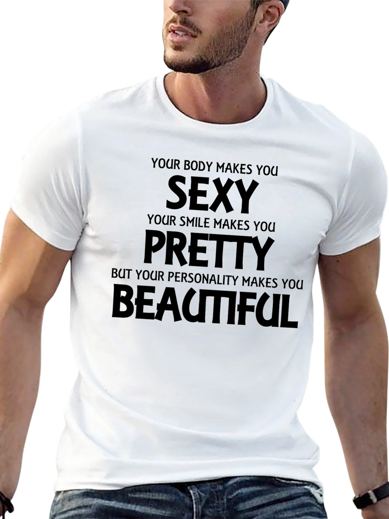 Sexy Pretty Beautiful T-Shirt - Black