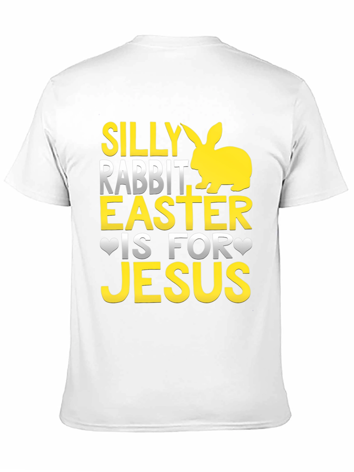 Silly Rabbit Easter Jesus Black T-Shirt