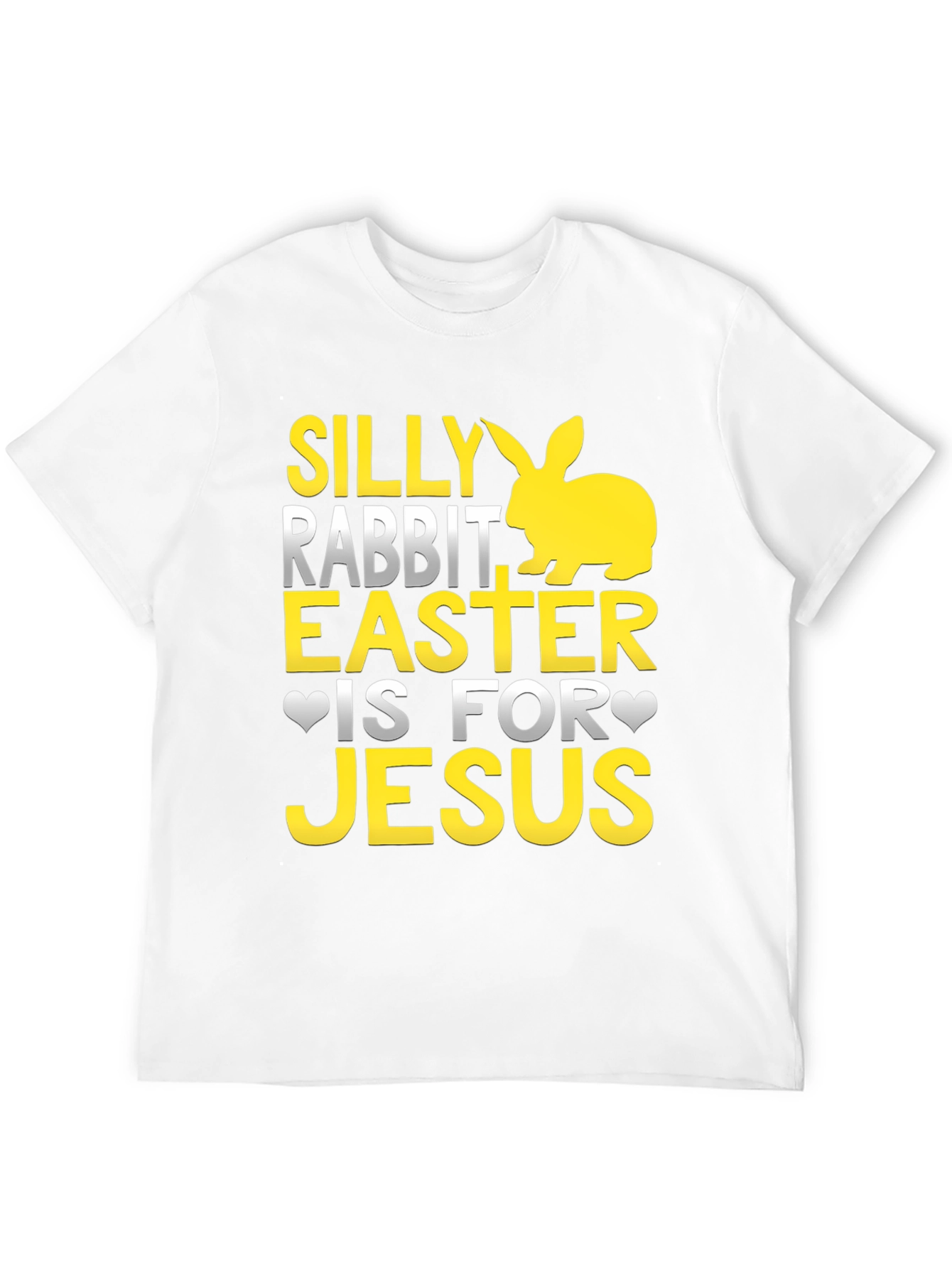 Silly Rabbit Easter Jesus Black T-Shirt
