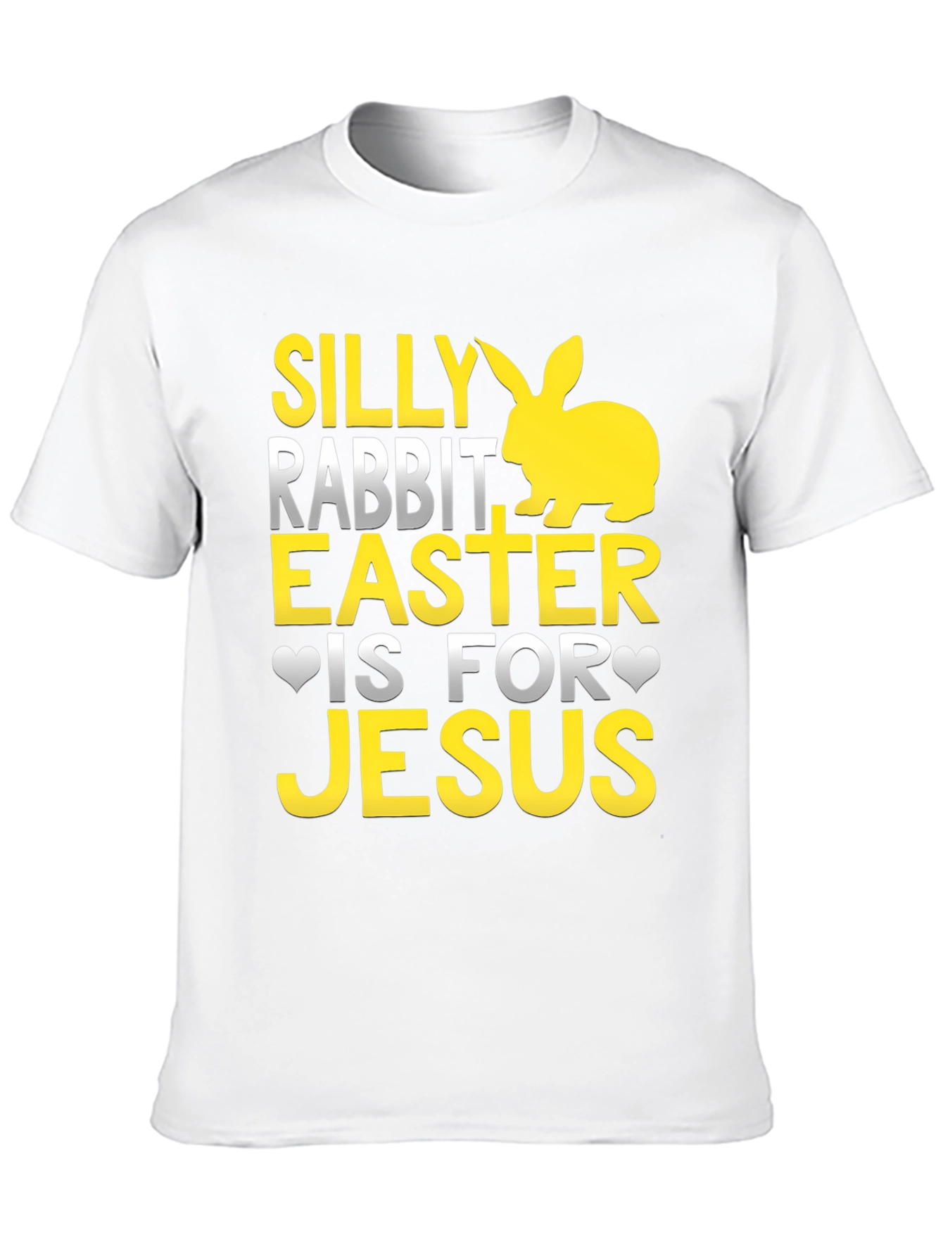 Silly Rabbit Easter Jesus Black T-Shirt