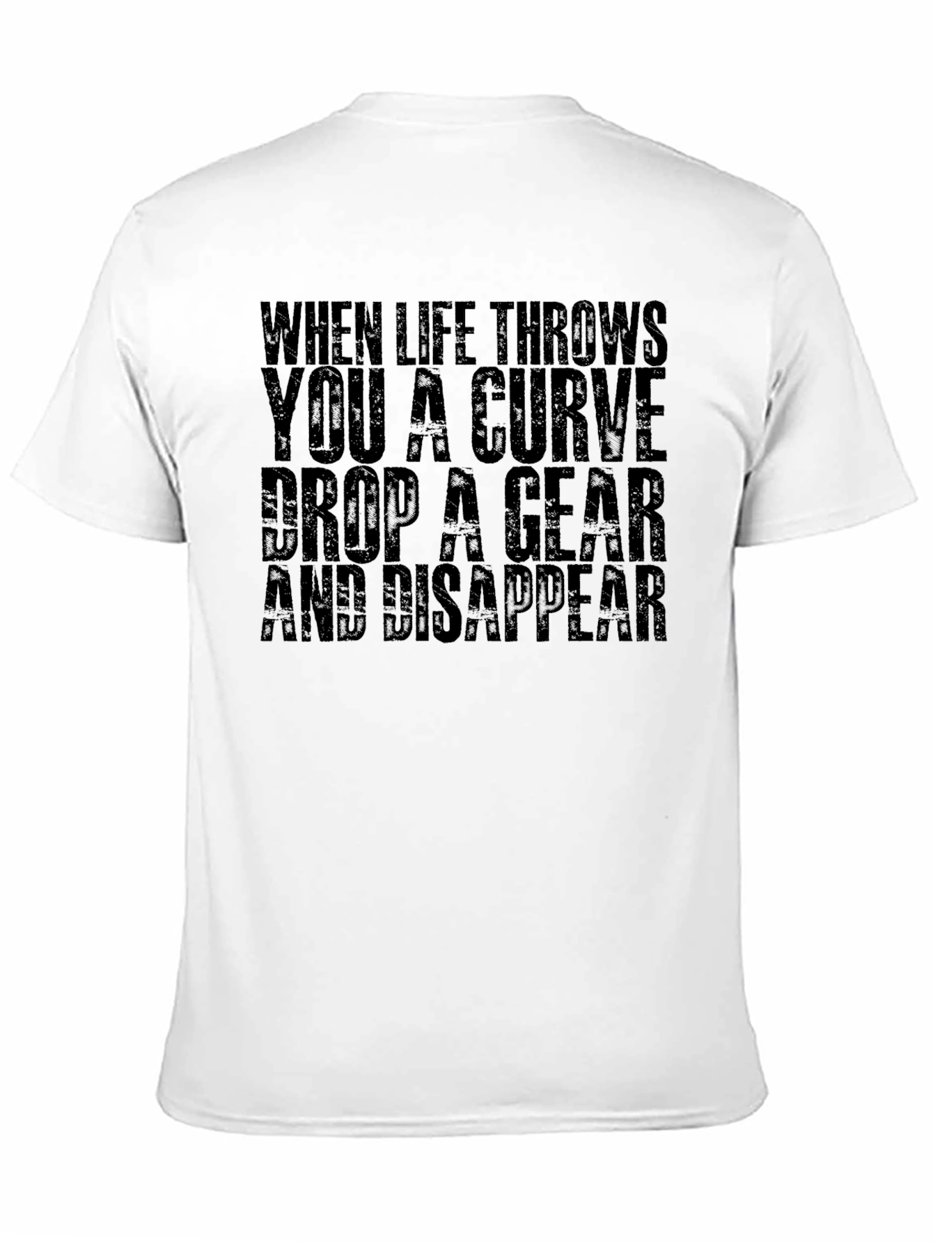 Curve Gear Disappear Mens Black T-Shirt