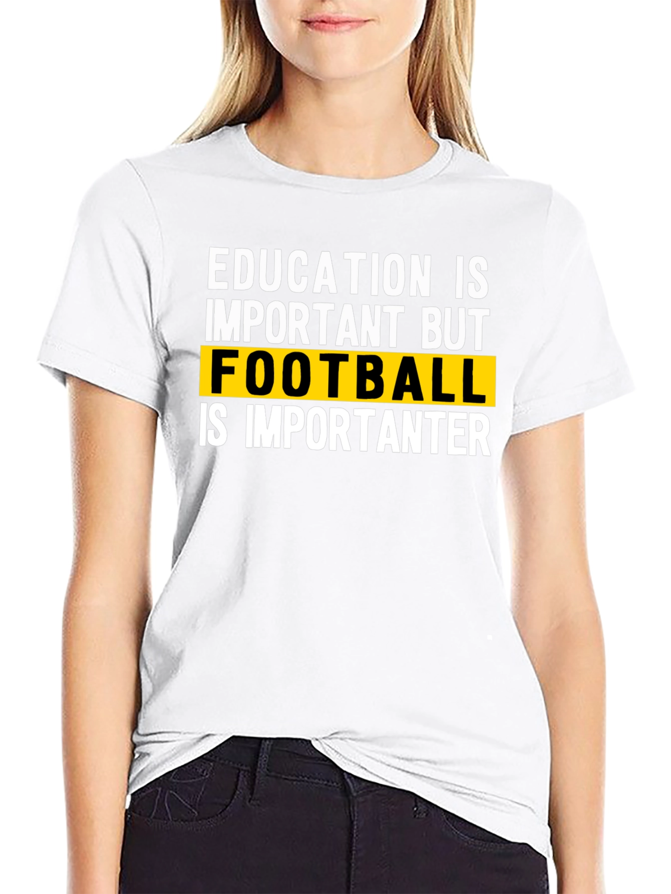 Education vs Football Graphic Tee