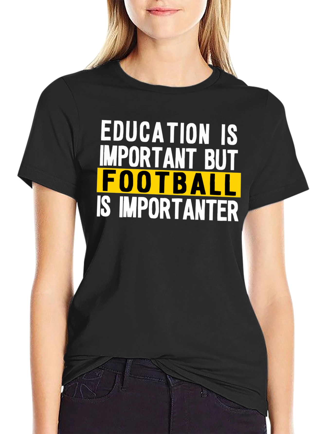 Education vs Football Graphic Tee