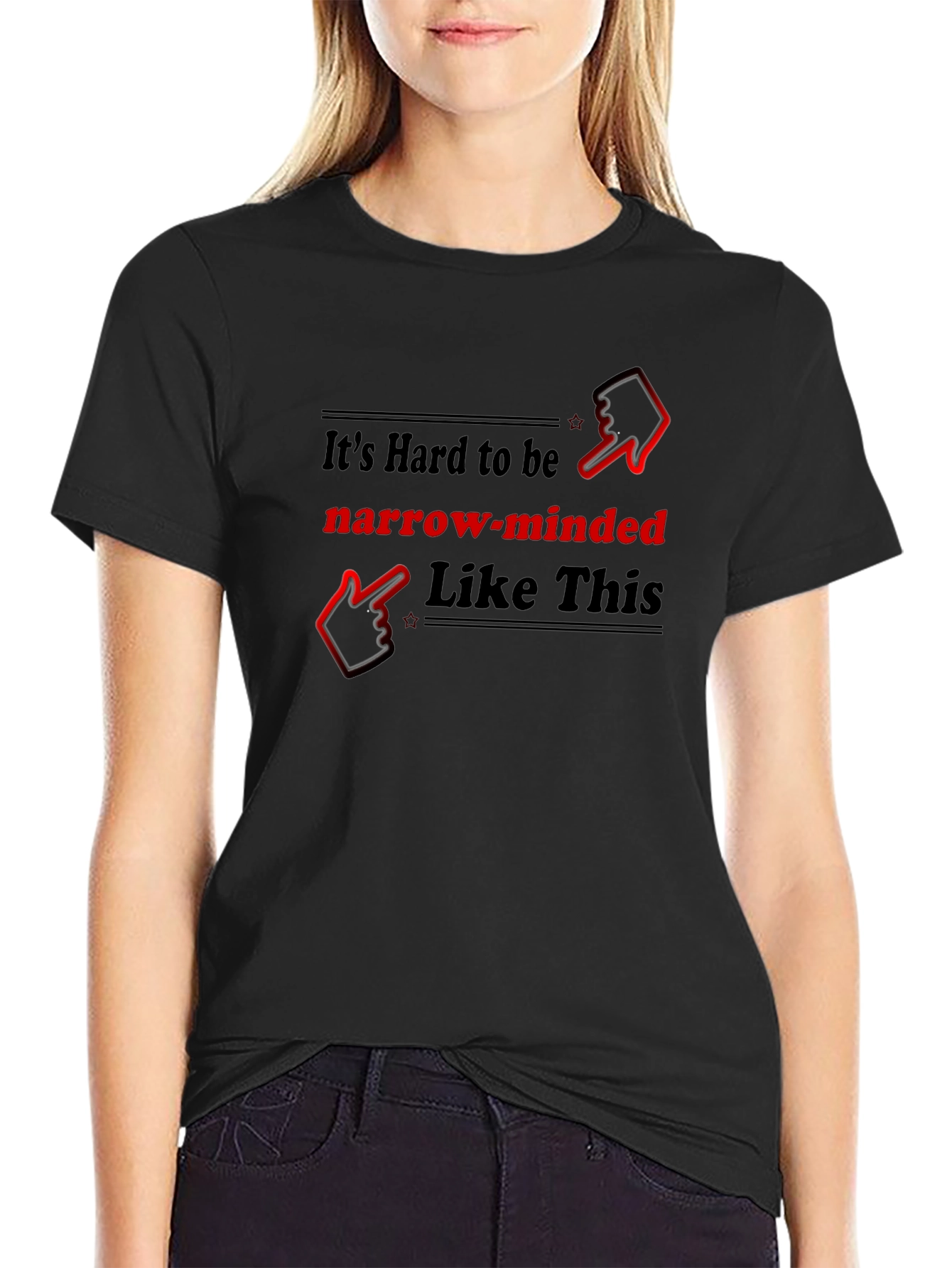 Narrow-Minded Graphic T-Shirt - Funny Statement Tee