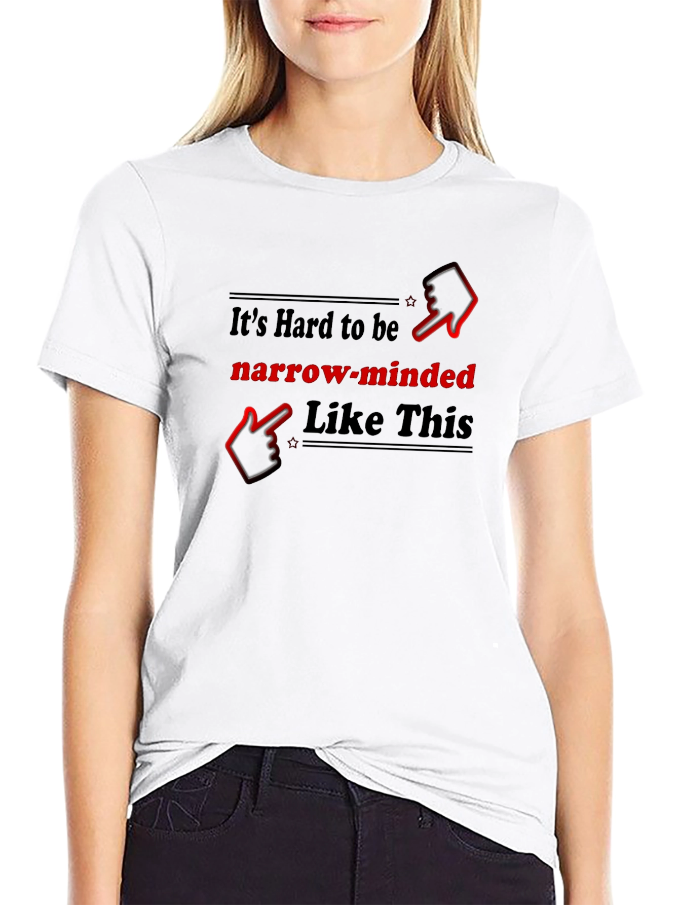 Narrow-Minded Graphic T-Shirt - Funny Statement Tee