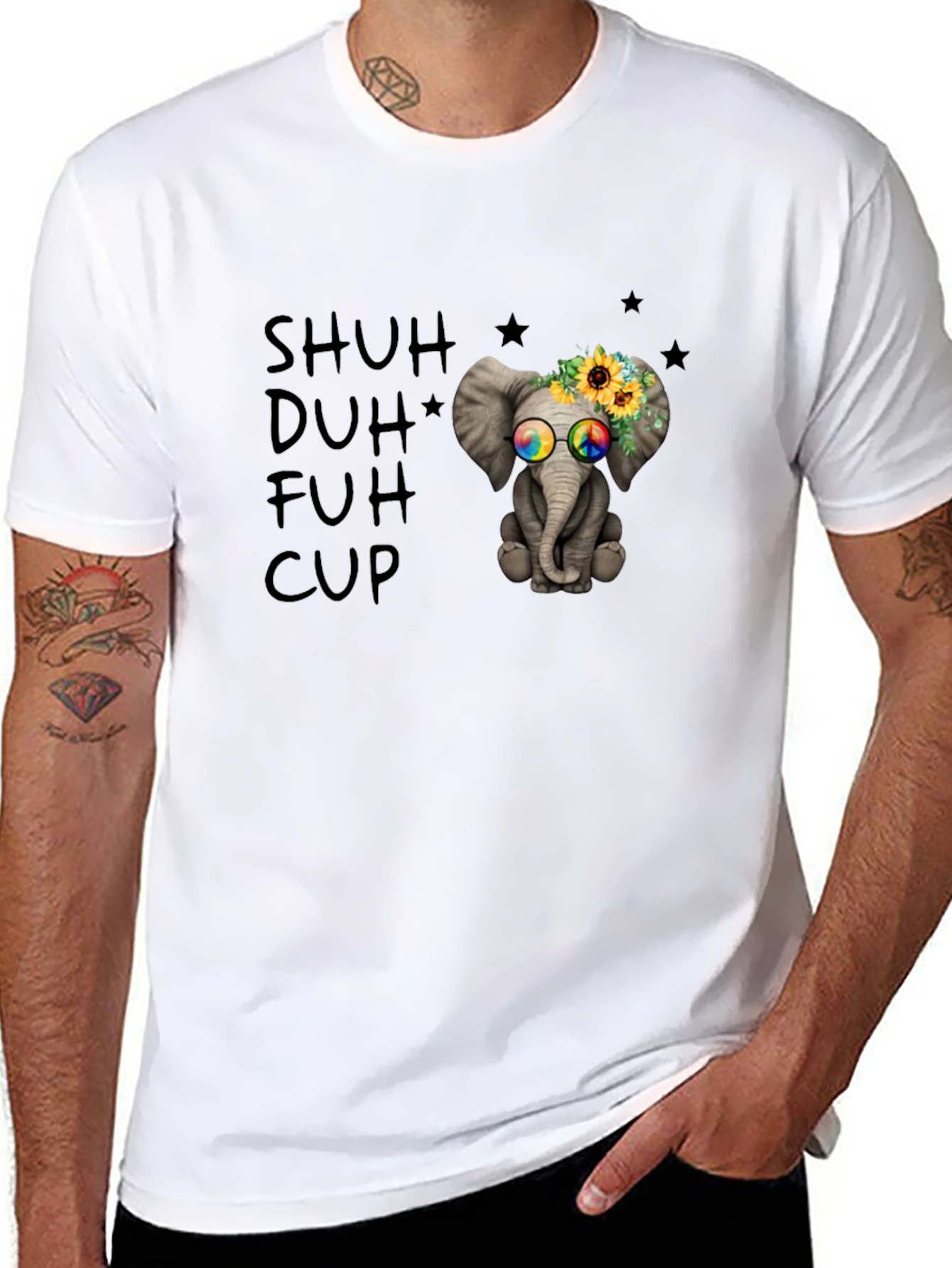 Shuh Duh Fuh Cup Elephant T-Shirt