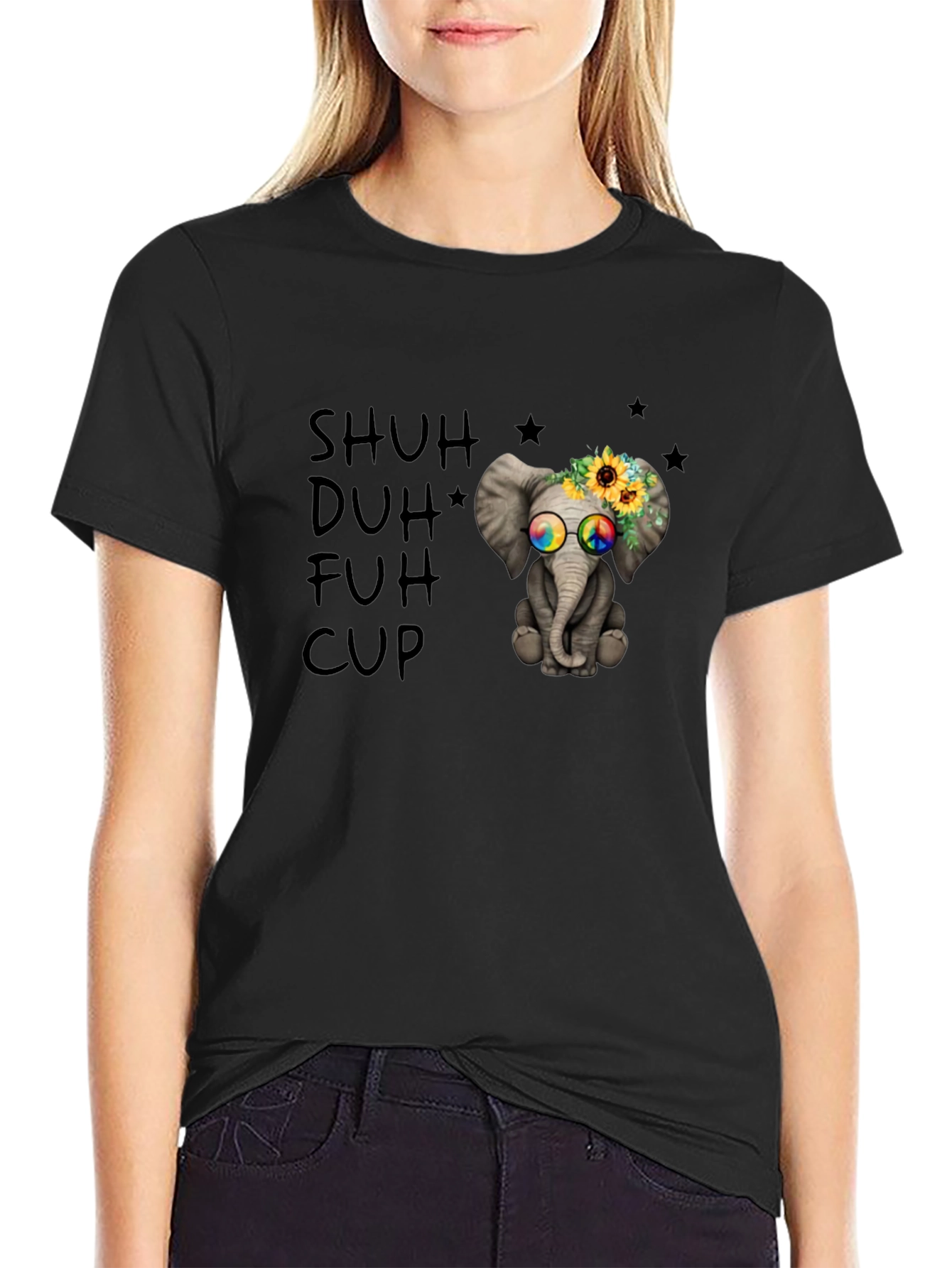 Shuh Duh Fuh Cup Elephant T-Shirt