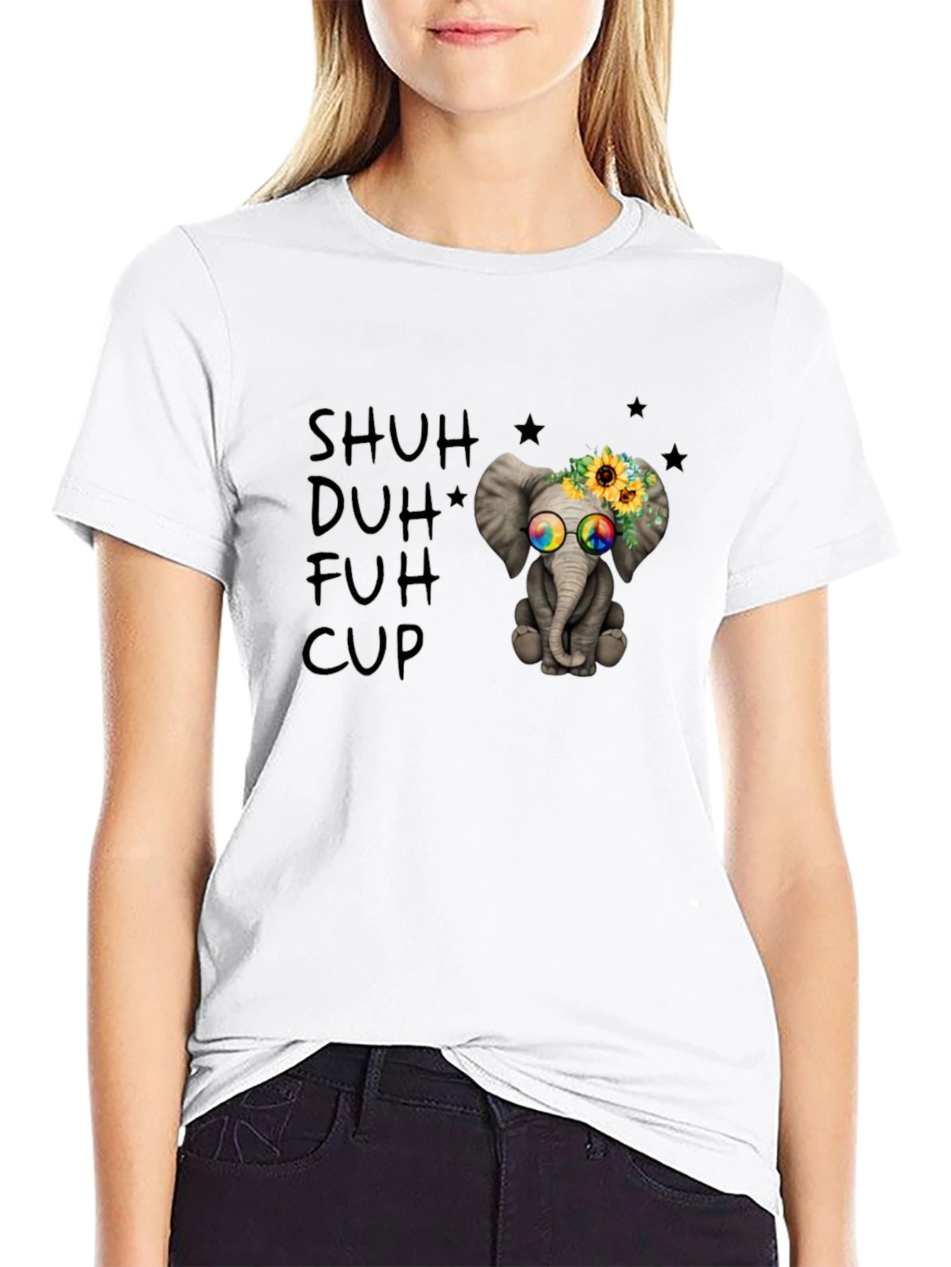 Shuh Duh Fuh Cup Elephant T-Shirt
