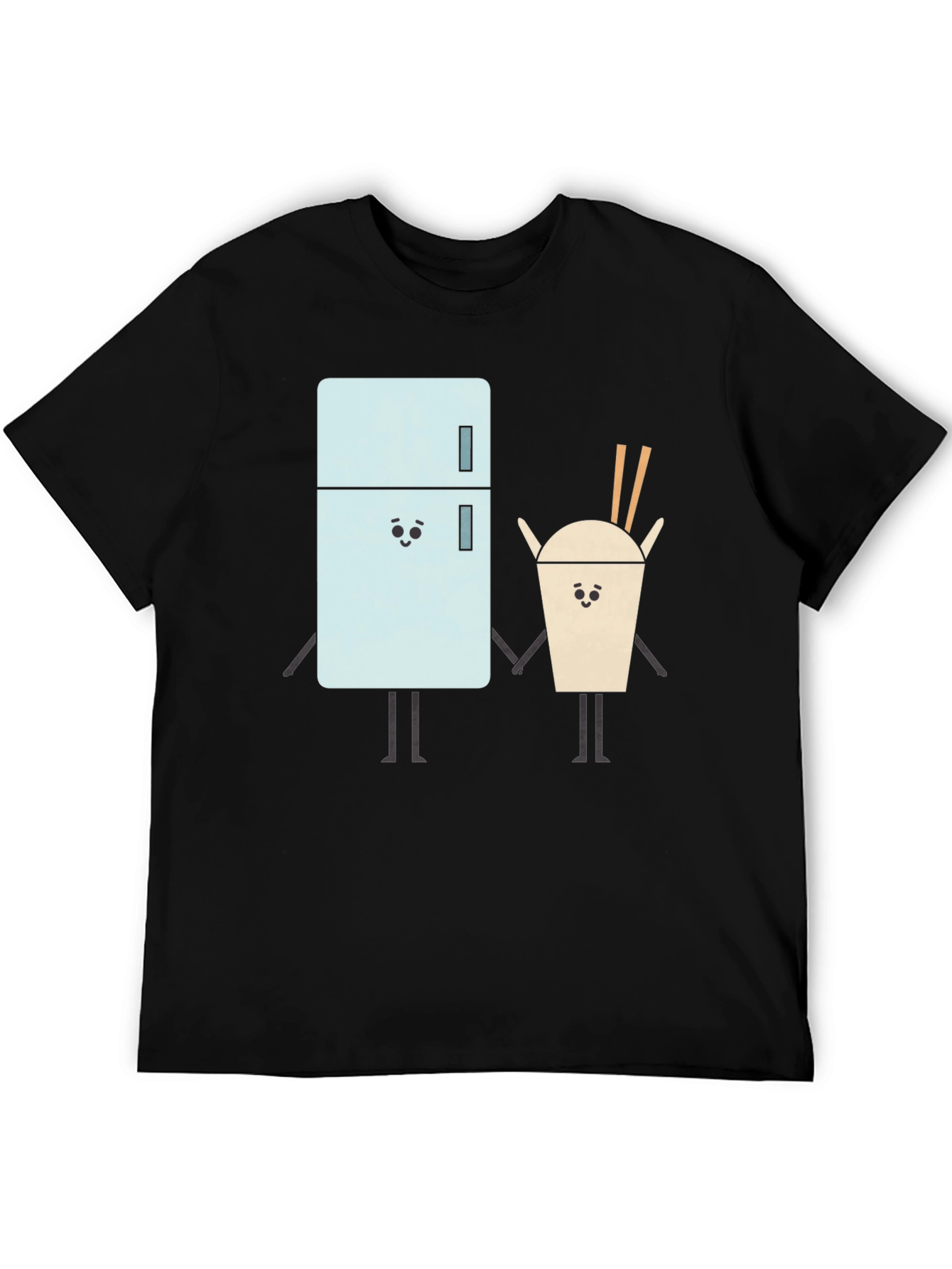 Cute Foodie Black T-Shirt