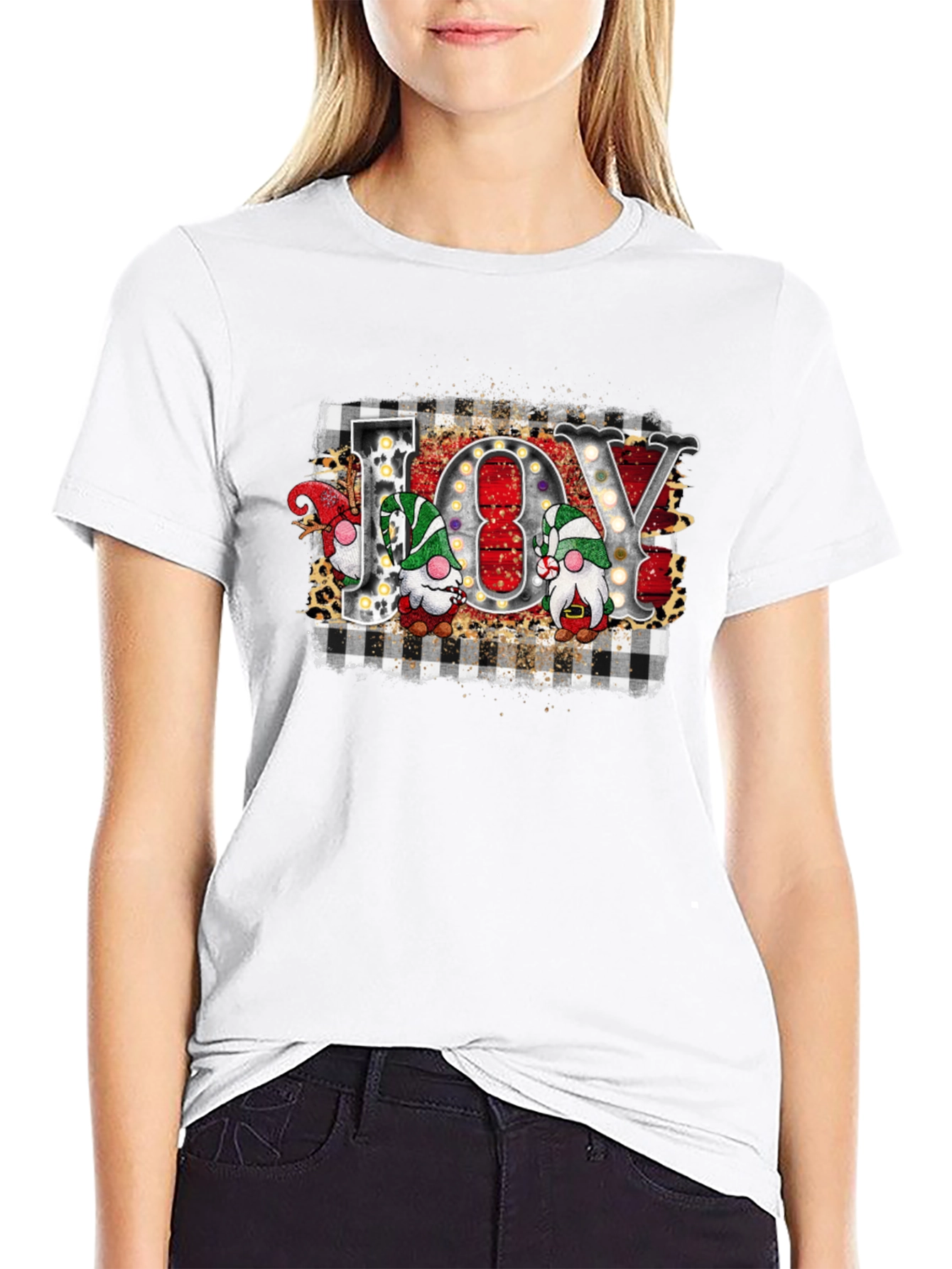 Joy Gnomes Christmas Graphic Tee