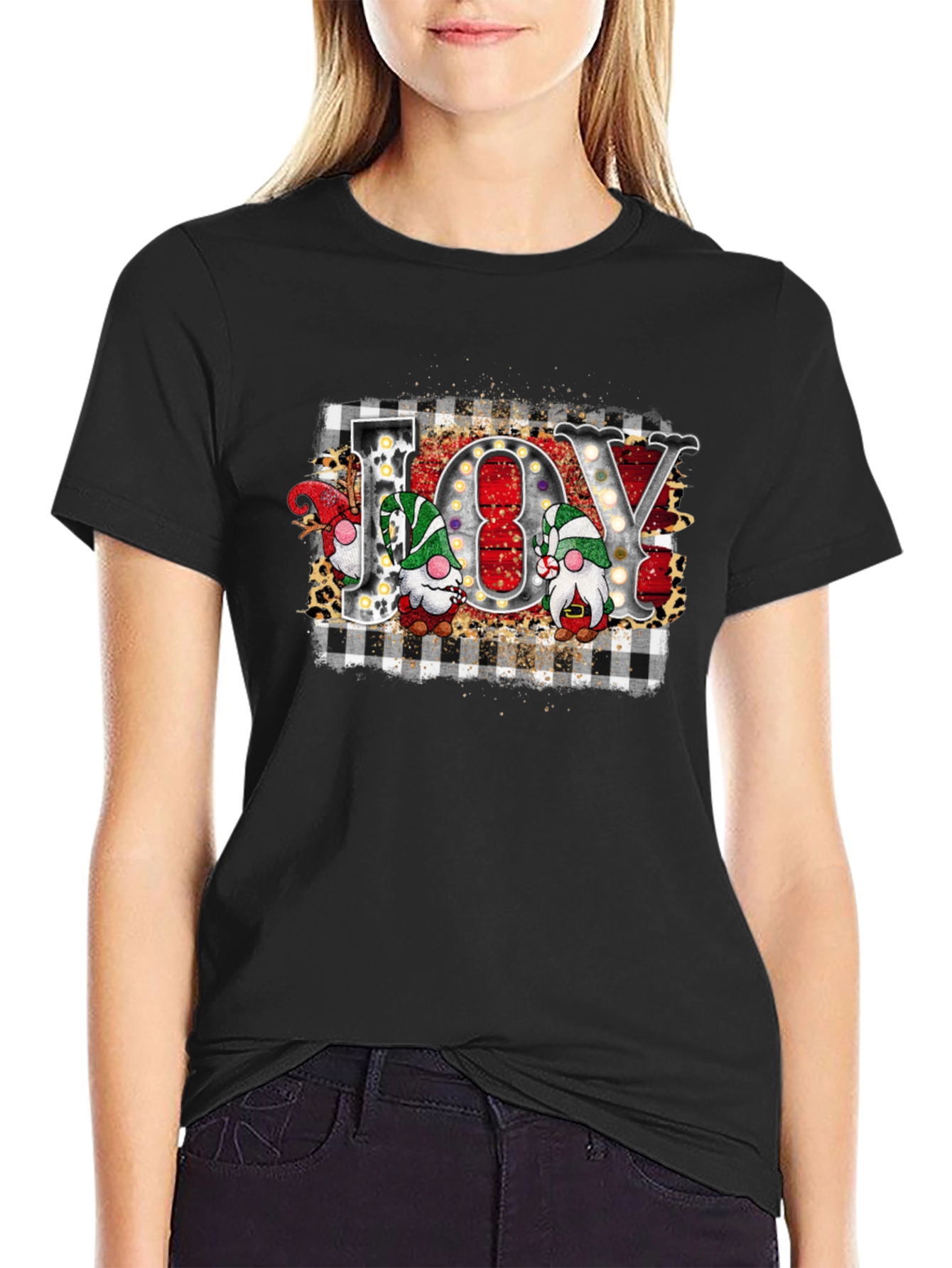Joy Gnomes Christmas Graphic Tee