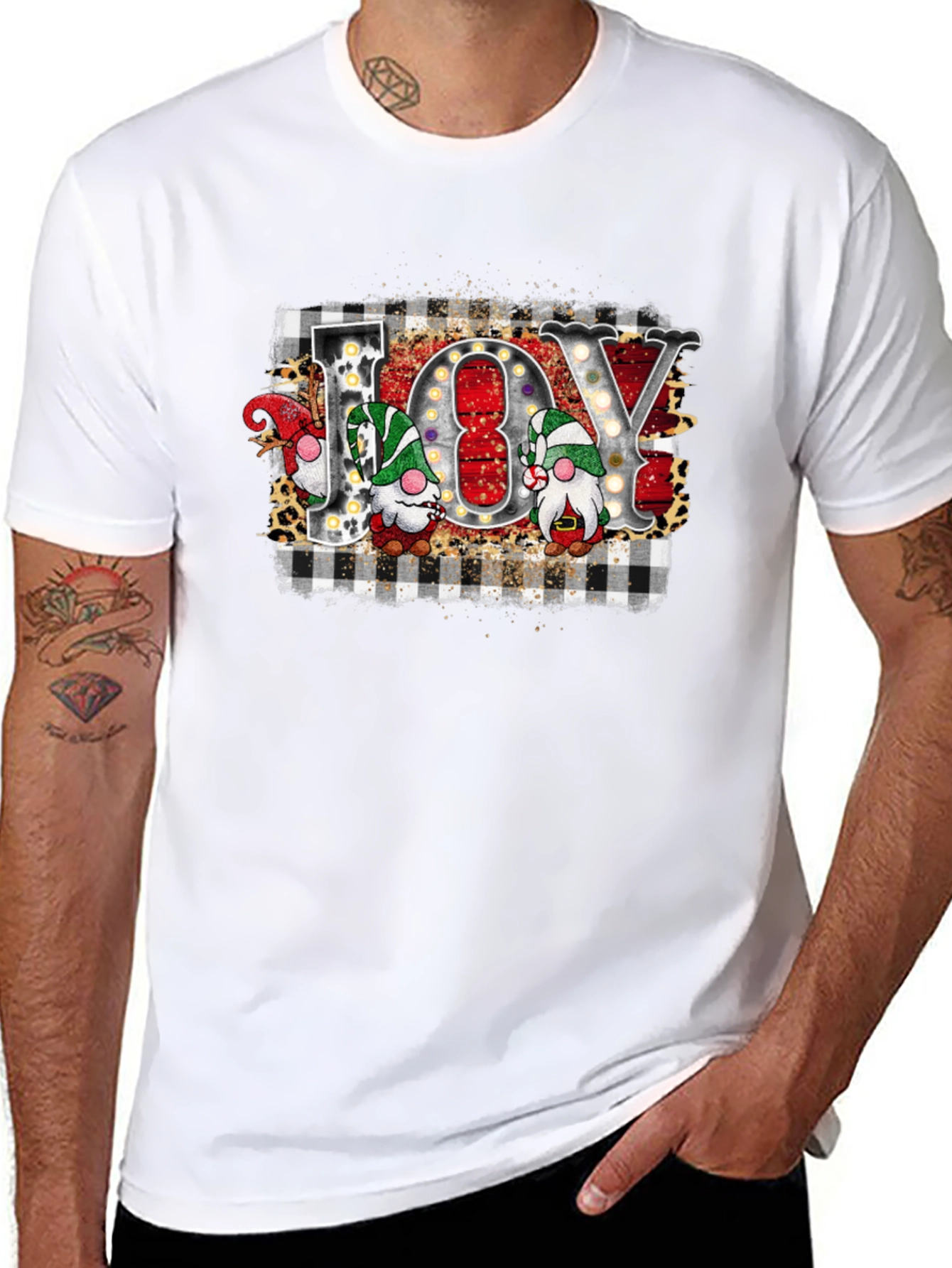Joy Gnomes Christmas Graphic Tee