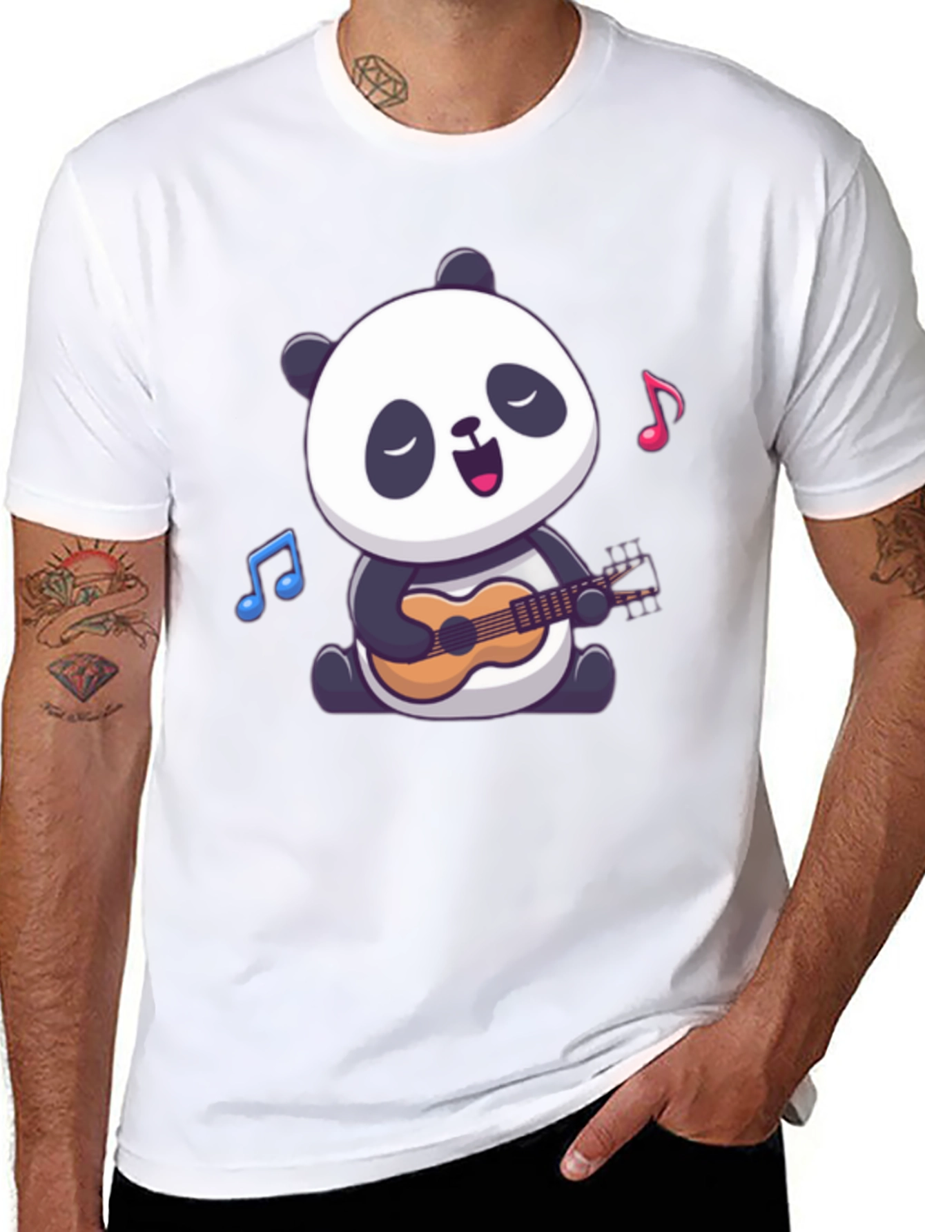 Panda Ukulele T-Shirt: Cute Animal Graphic Tee