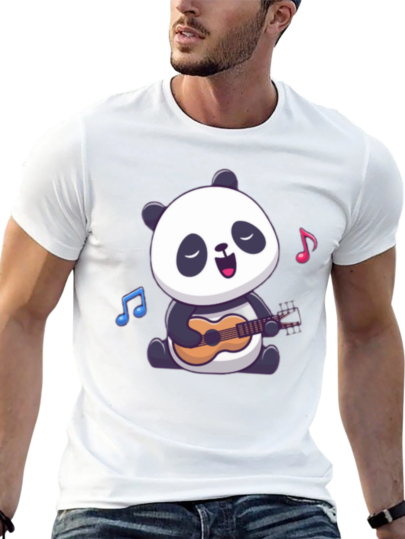 Panda Ukulele T-Shirt: Cute Animal Graphic Tee