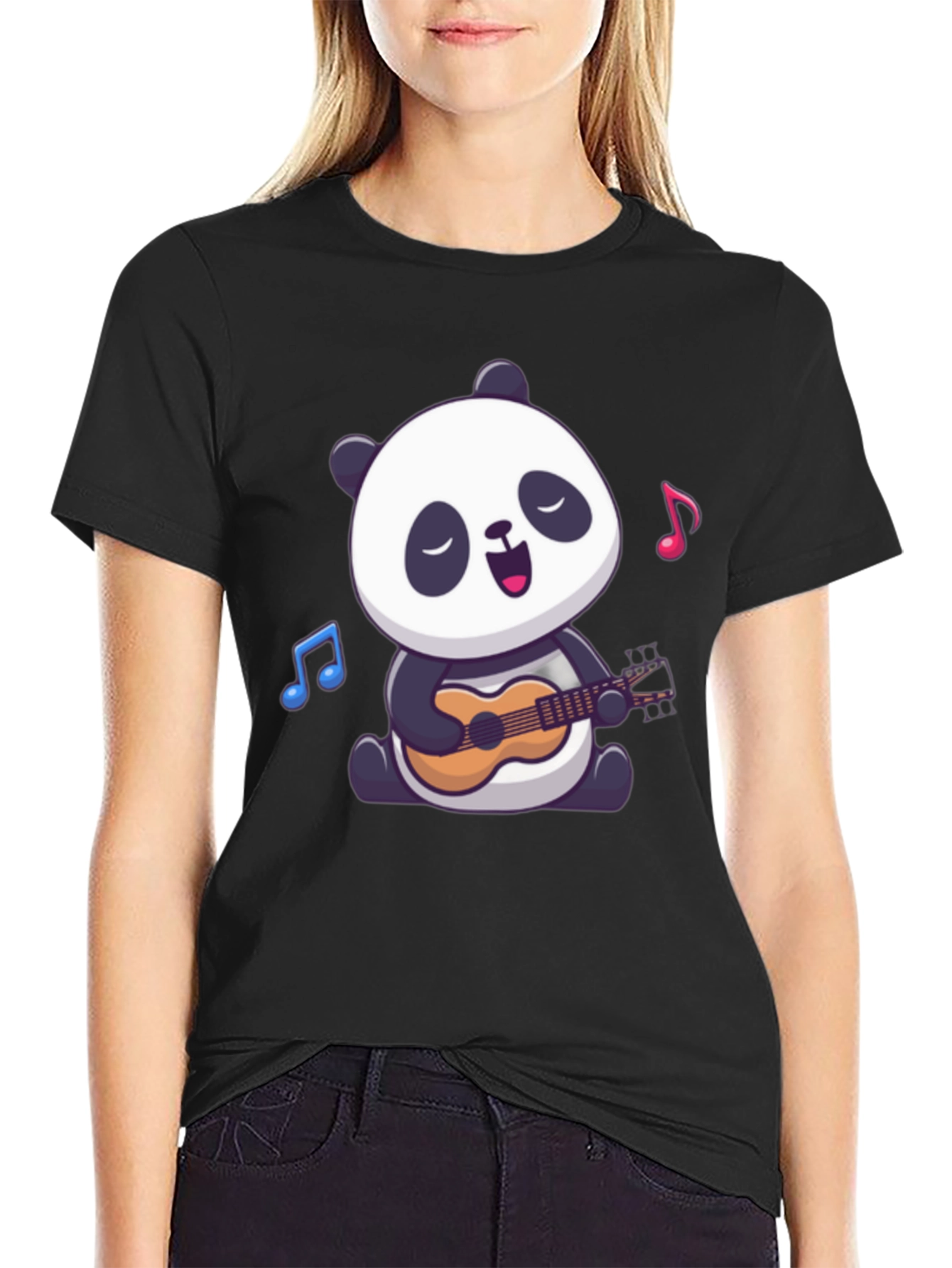 Panda Ukulele T-Shirt: Cute Animal Graphic Tee