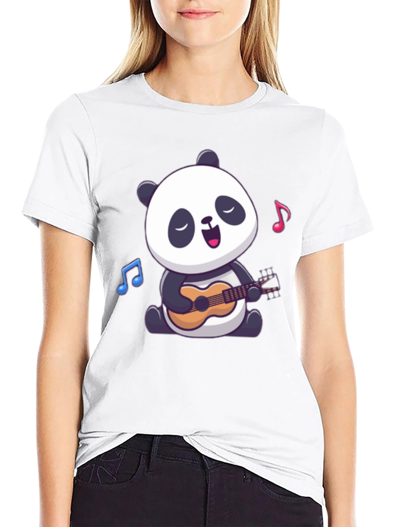 Panda Ukulele T-Shirt: Cute Animal Graphic Tee