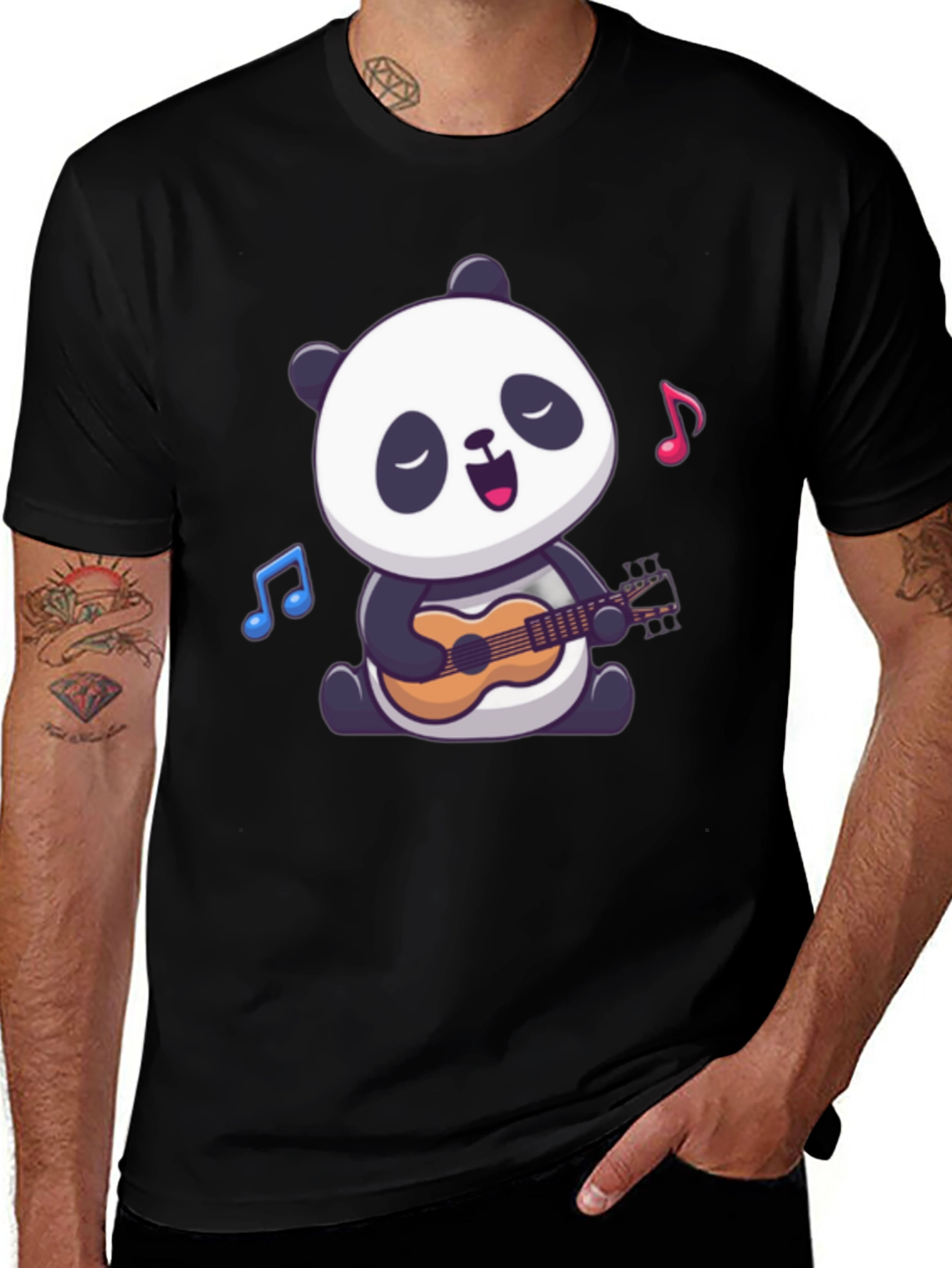 Panda Ukulele T-Shirt: Cute Animal Graphic Tee