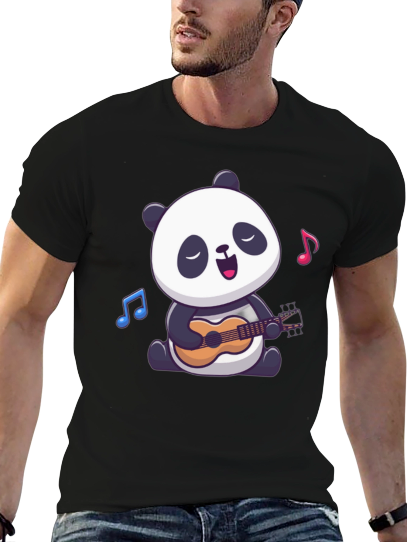 Panda Ukulele T-Shirt: Cute Animal Graphic Tee
