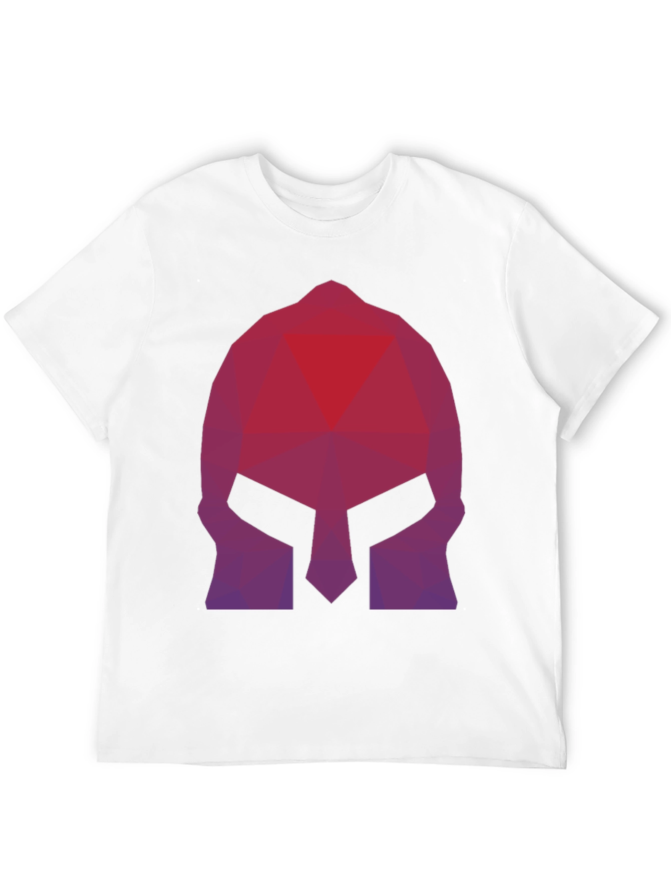 Geometric Spartan Helmet Graphic Tee