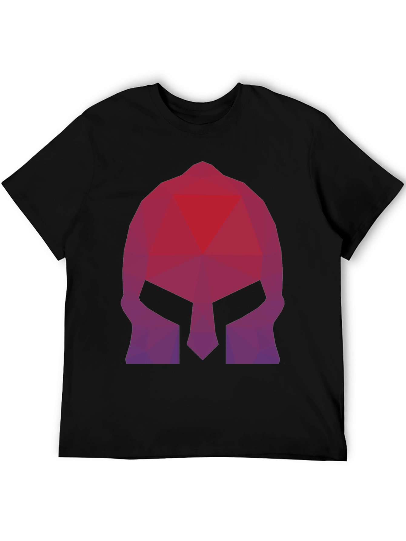Geometric Spartan Helmet Graphic Tee
