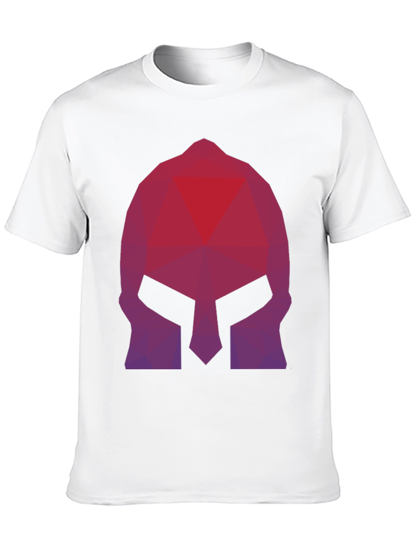 Geometric Spartan Helmet Graphic Tee