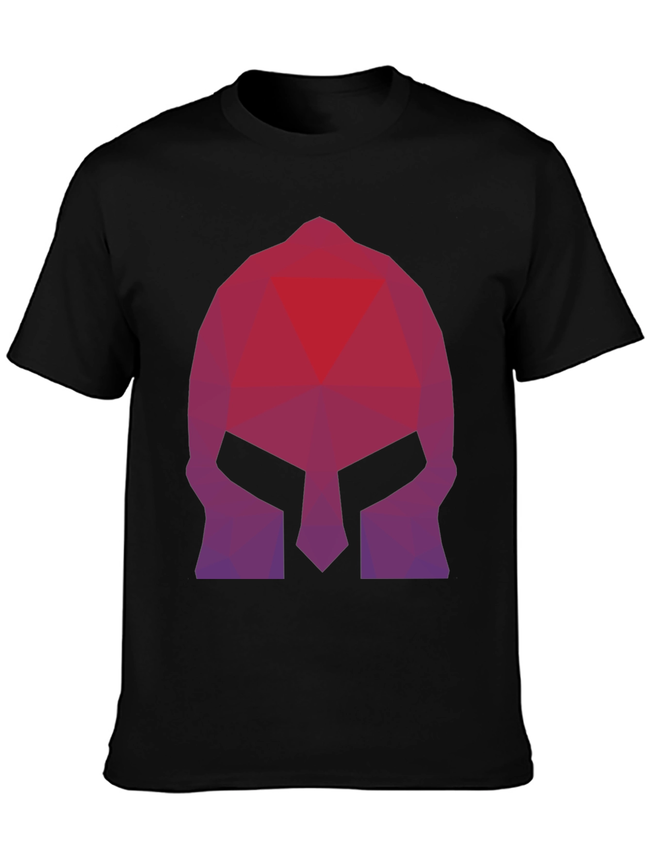 Geometric Spartan Helmet Graphic Tee