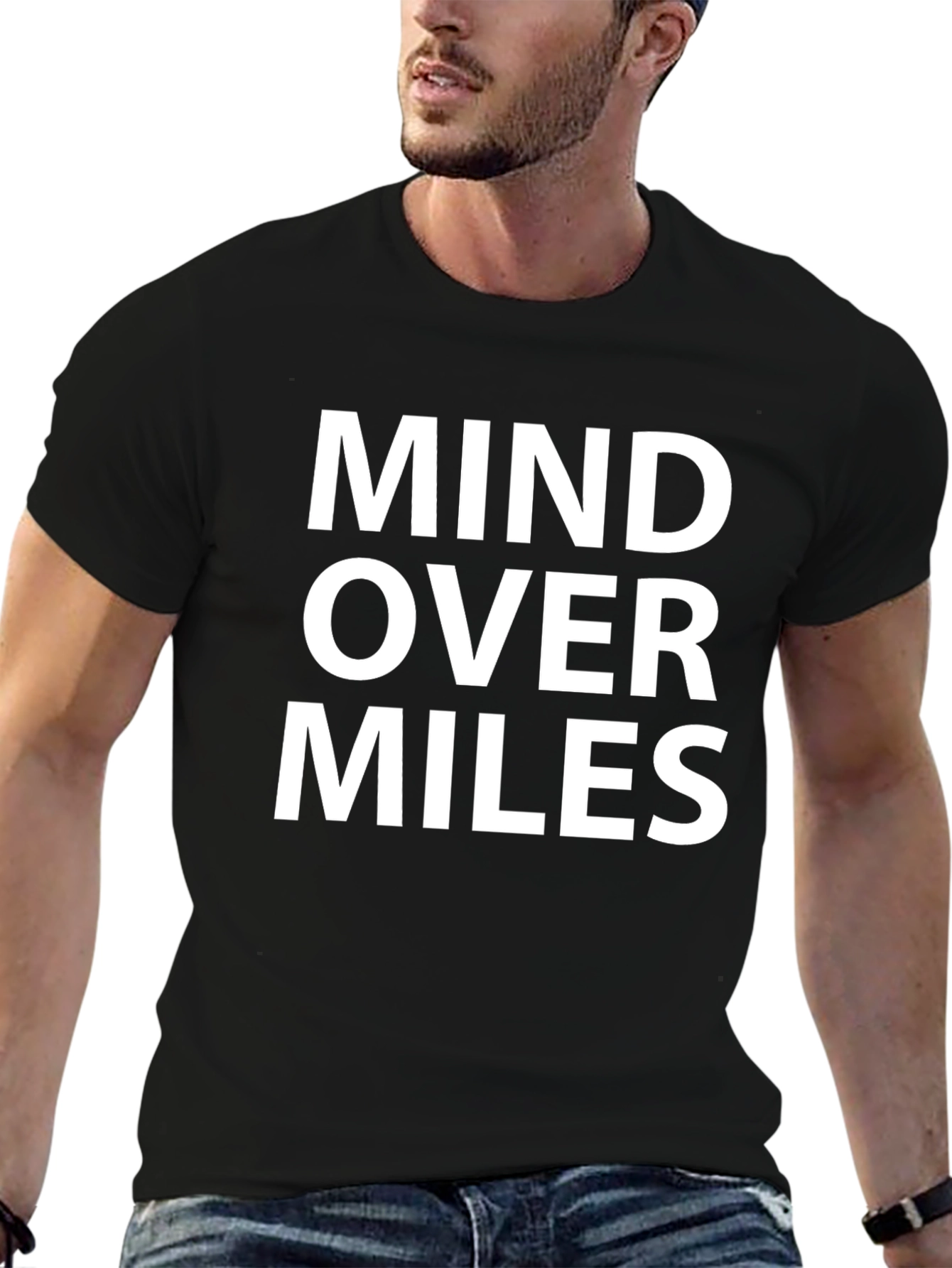 Mind Over Miles Graphic Tee - Black