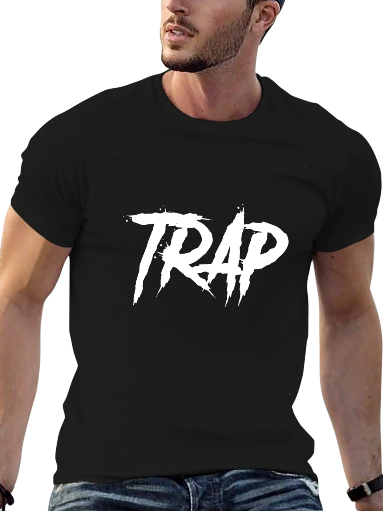 TRAP Graphic Black T-Shirt - Urban Style