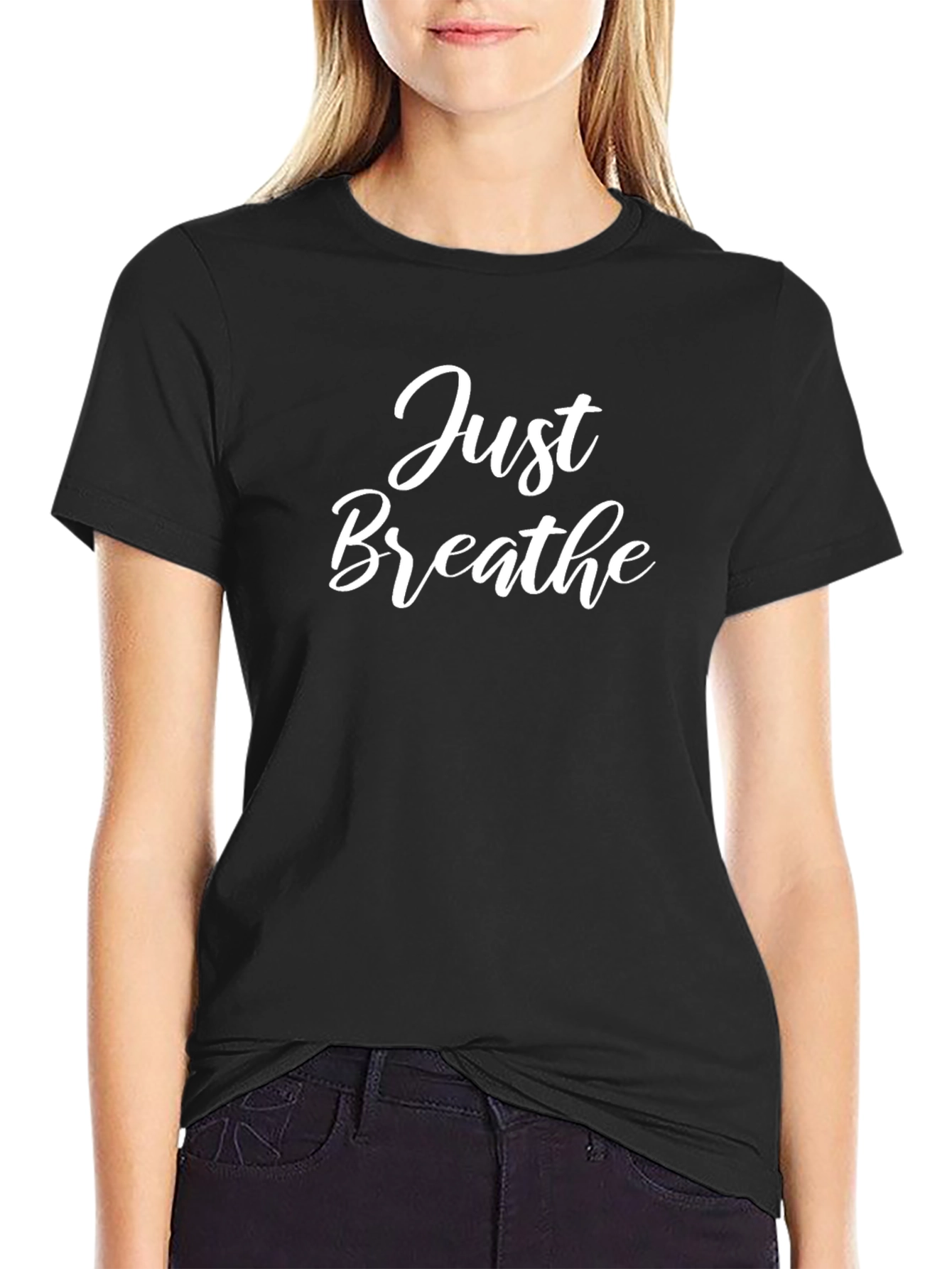 Just Breathe Graphic Tee - Stylish Comfort