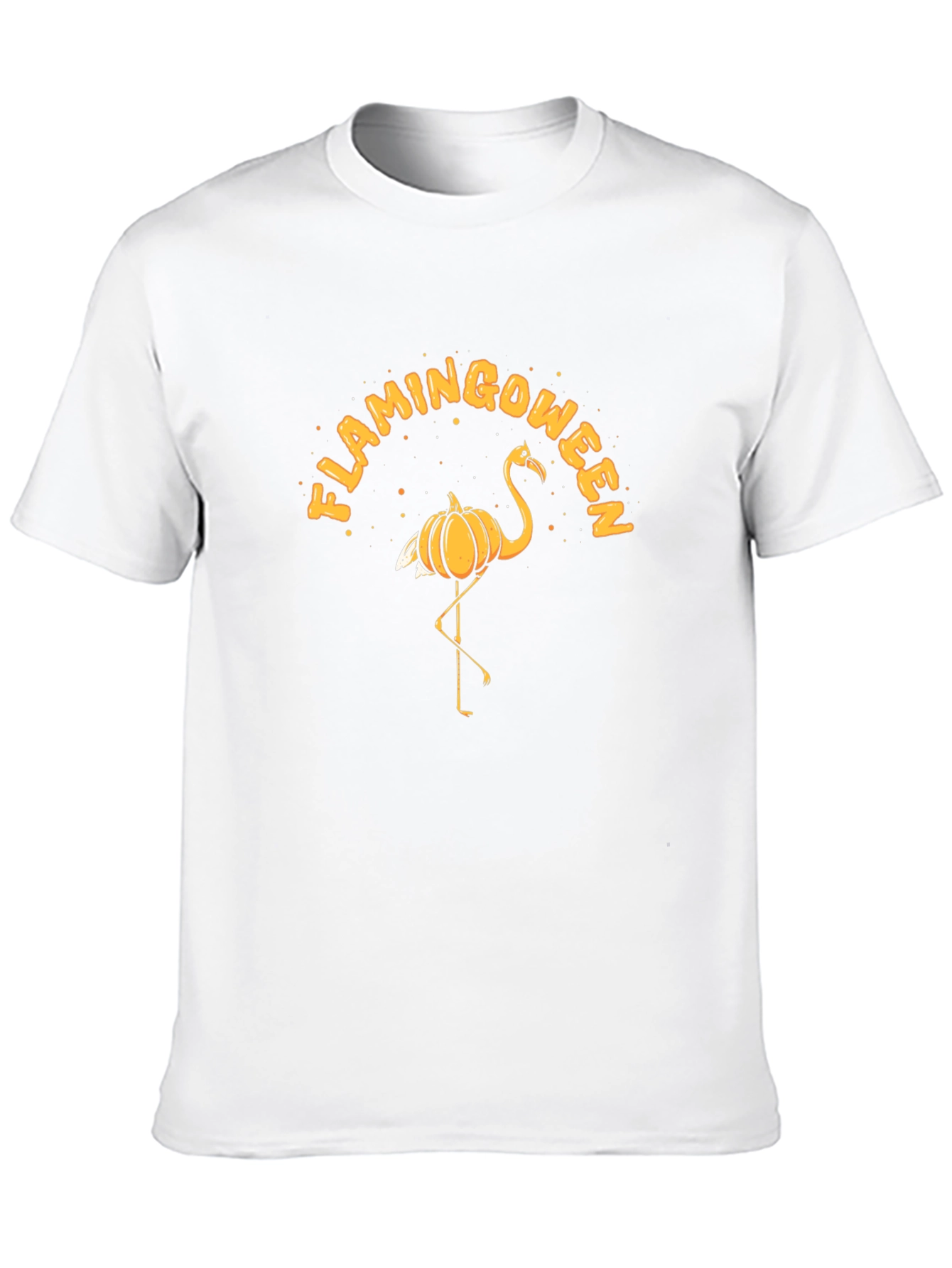 Flamingoween T-Shirt: Halloween Flamingo Pumpkin Tee