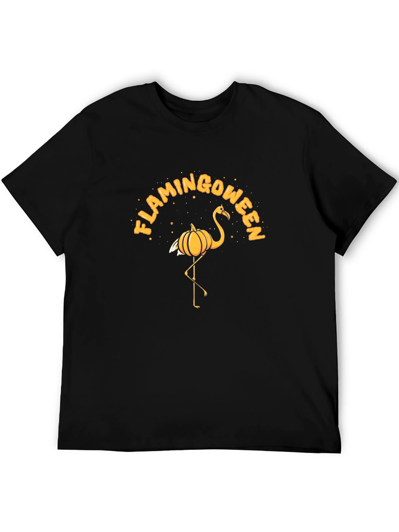 Flamingoween T-Shirt: Halloween Flamingo Pumpkin Tee