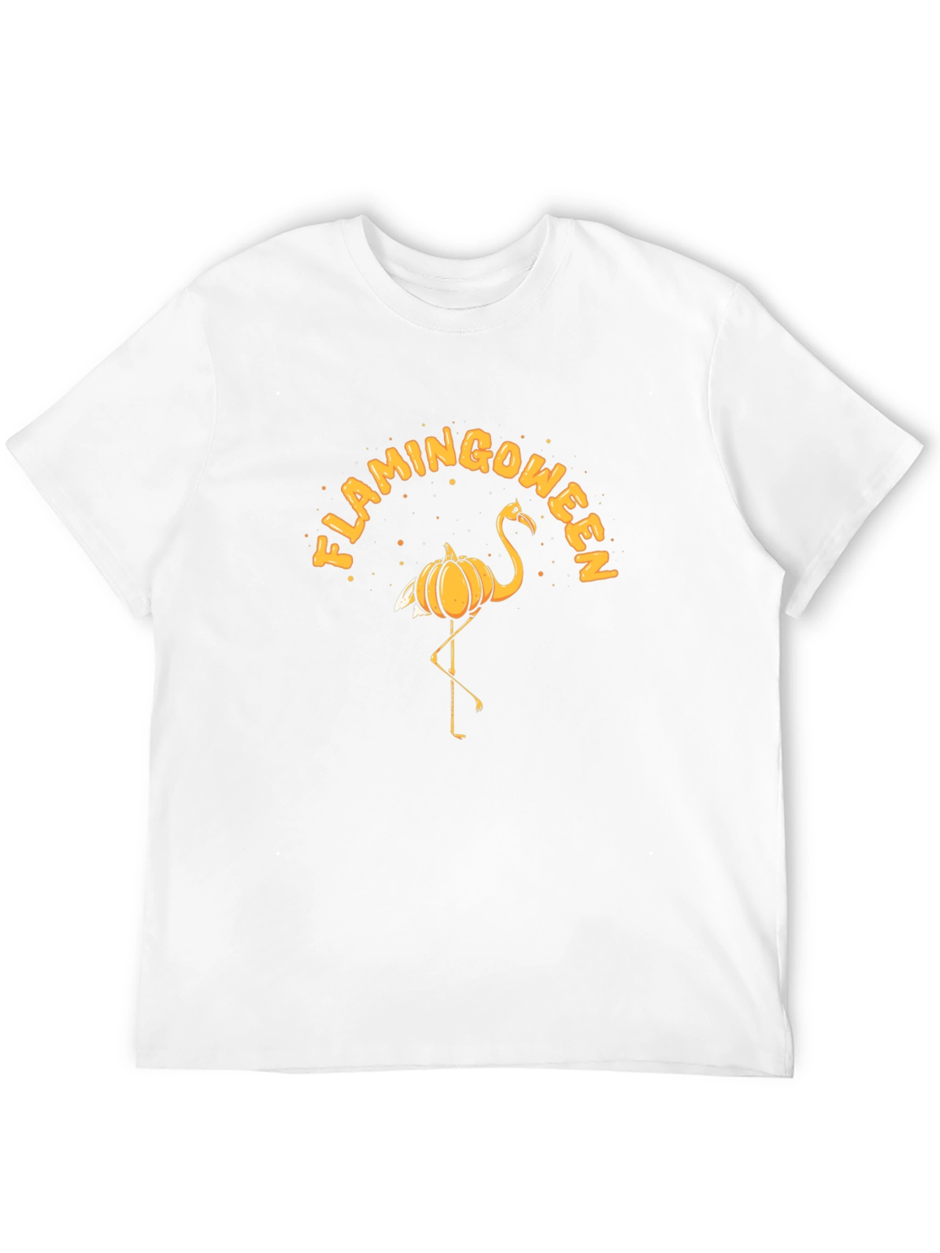 Flamingoween T-Shirt: Halloween Flamingo Pumpkin Tee