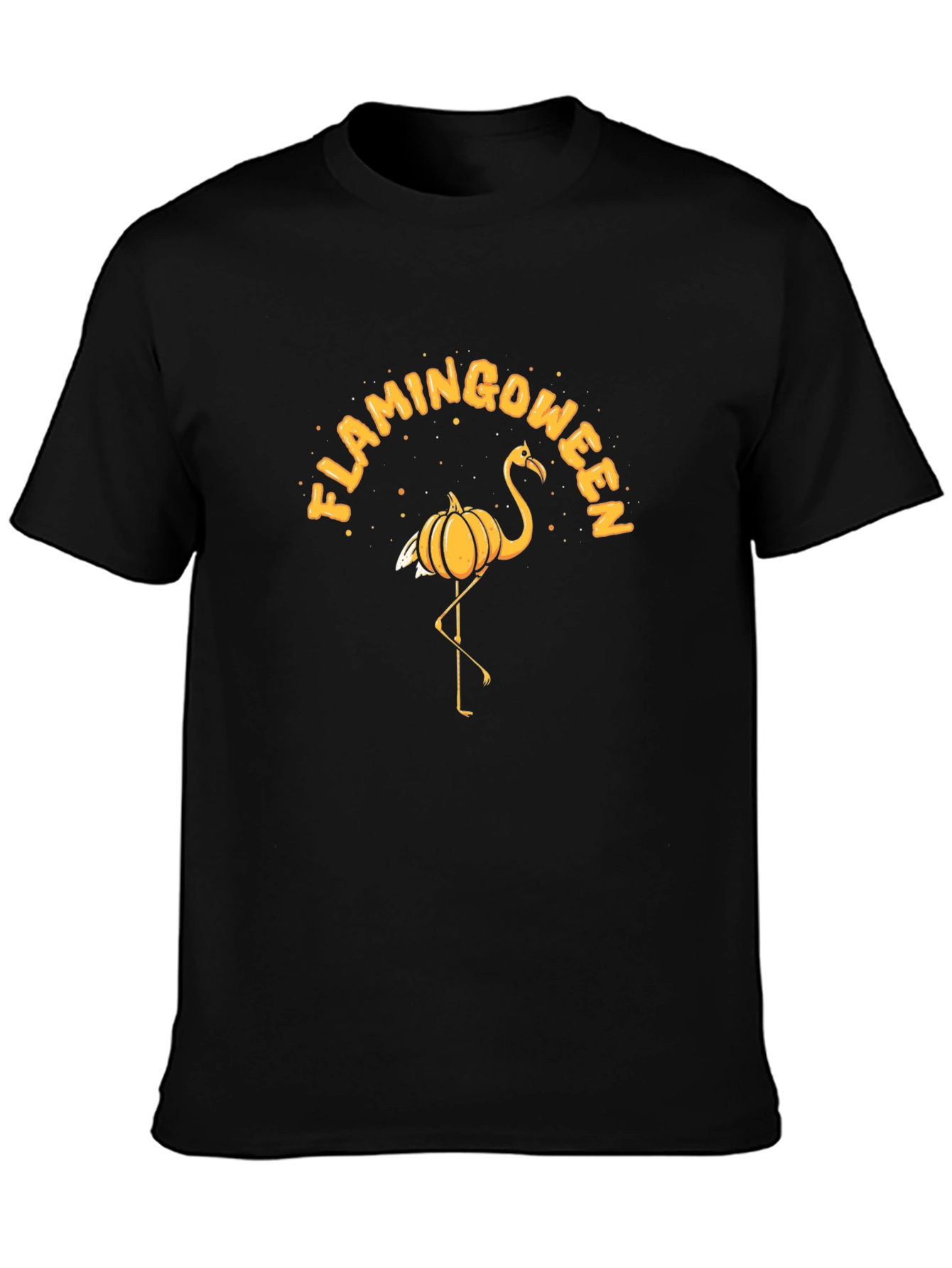 Flamingoween T-Shirt: Halloween Flamingo Pumpkin Tee