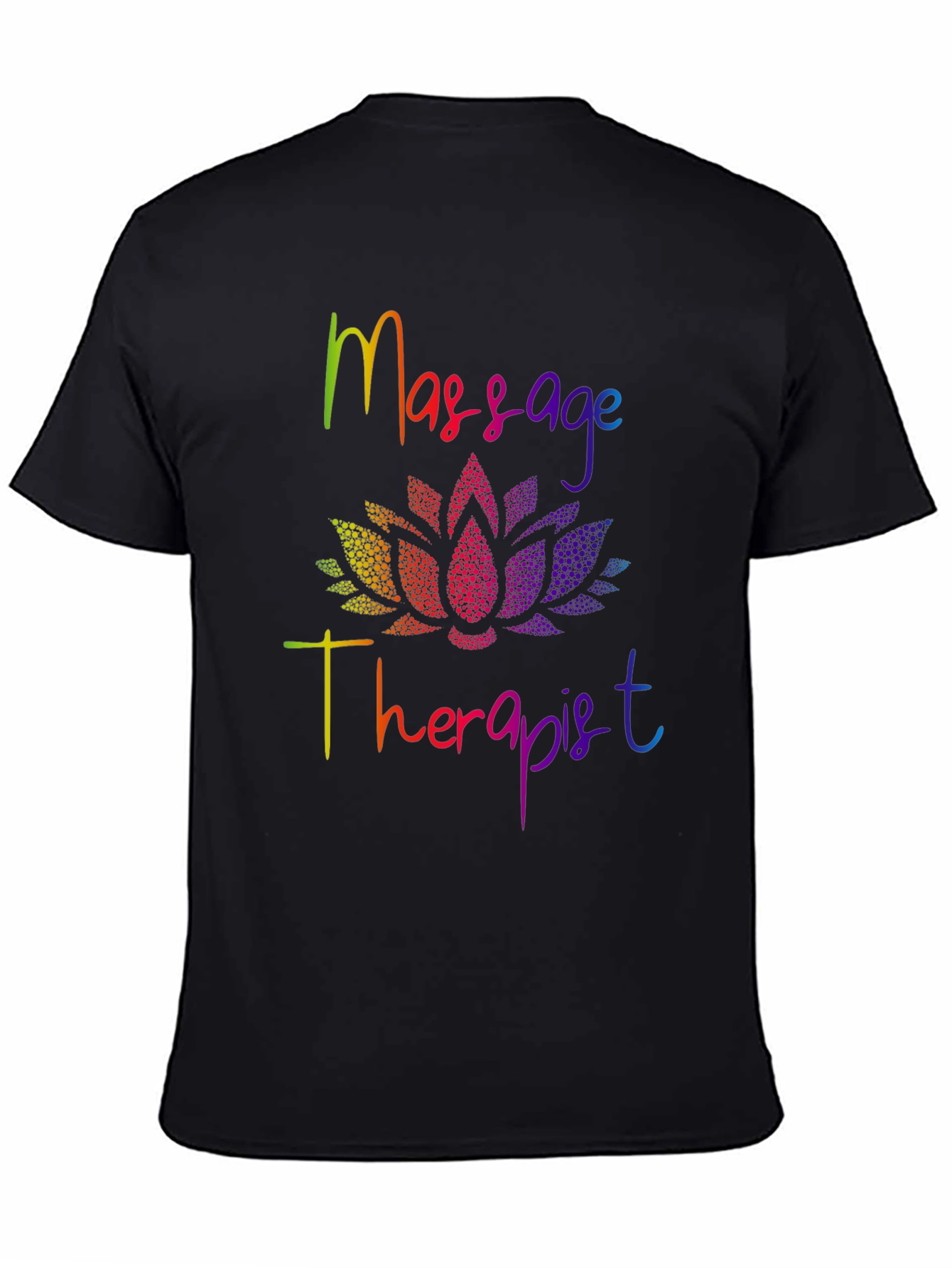 Rainbow Massage Therapist Lotus T-Shirt