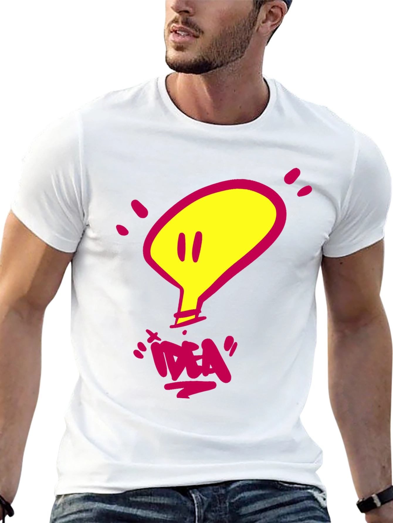 Idea Light Bulb Graphic T-Shirt