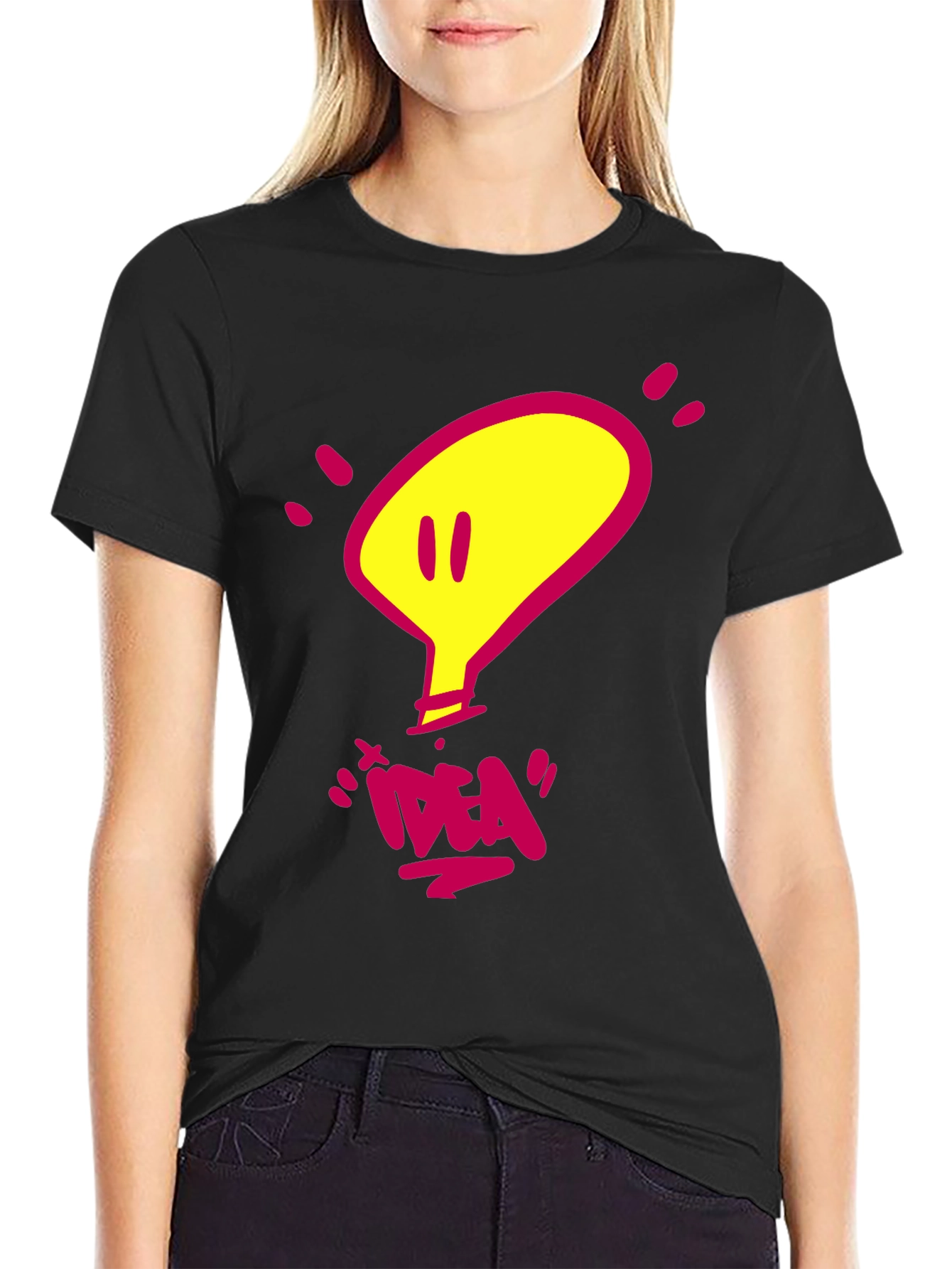 Idea Light Bulb Graphic T-Shirt